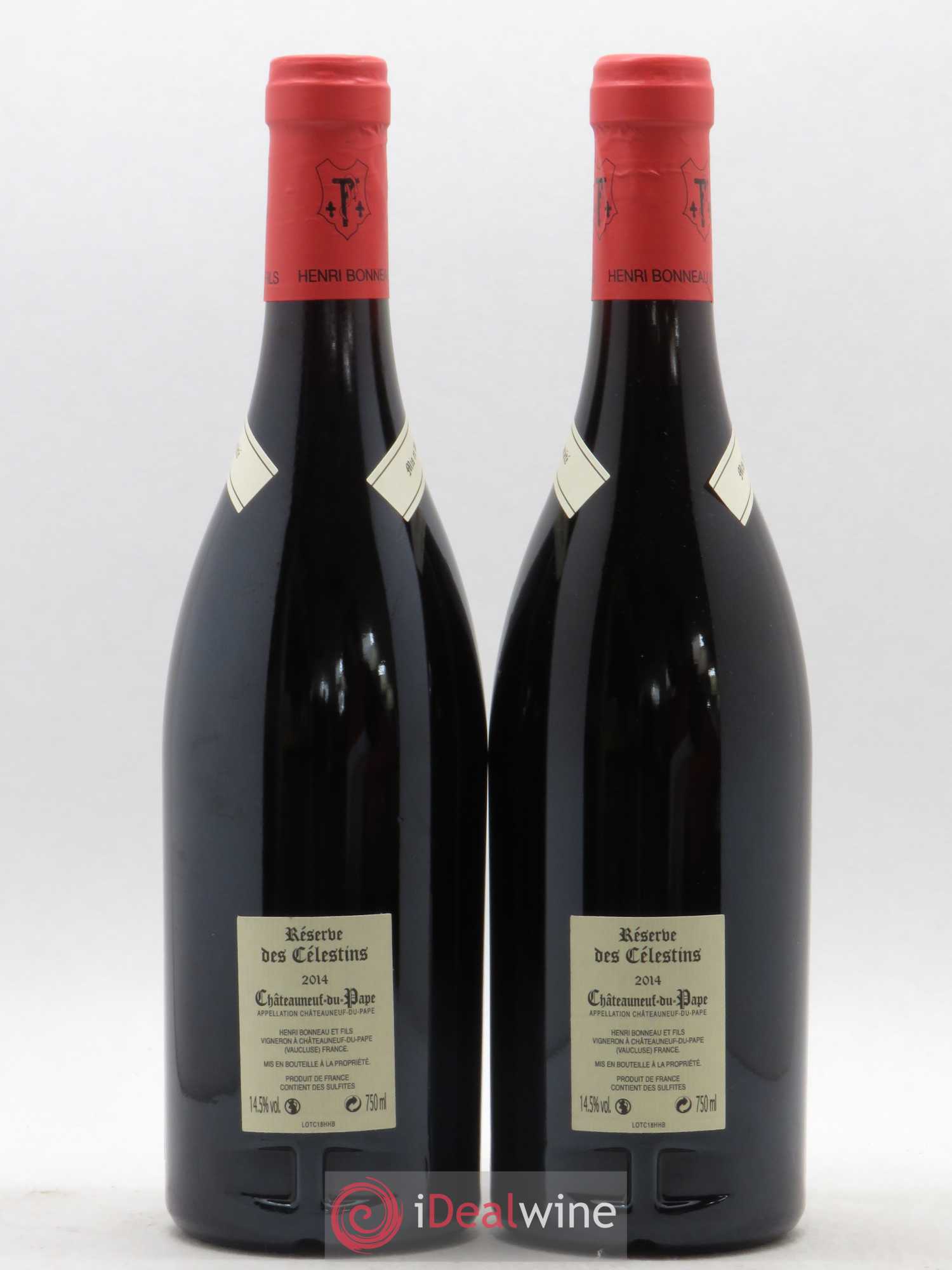 Châteauneuf-du-Pape Réserve des Célestins Henri Bonneau & Fils Hommage à Henri Bonneau 2014 - Lot de 2 bouteilles - 1