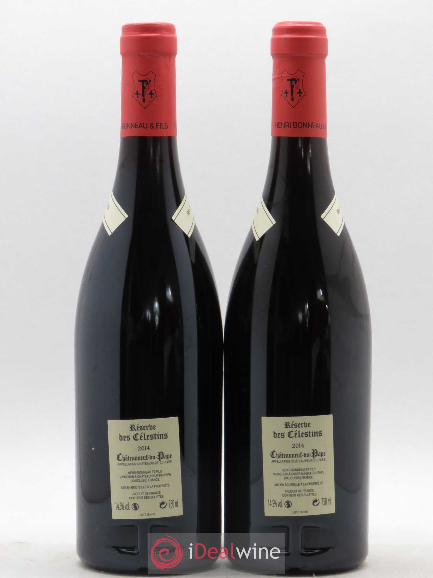 Châteauneuf-du-Pape Réserve des Célestins Henri Bonneau & Fils Hommage à Henri Bonneau 2014 - Lot de 2 bouteilles - 1