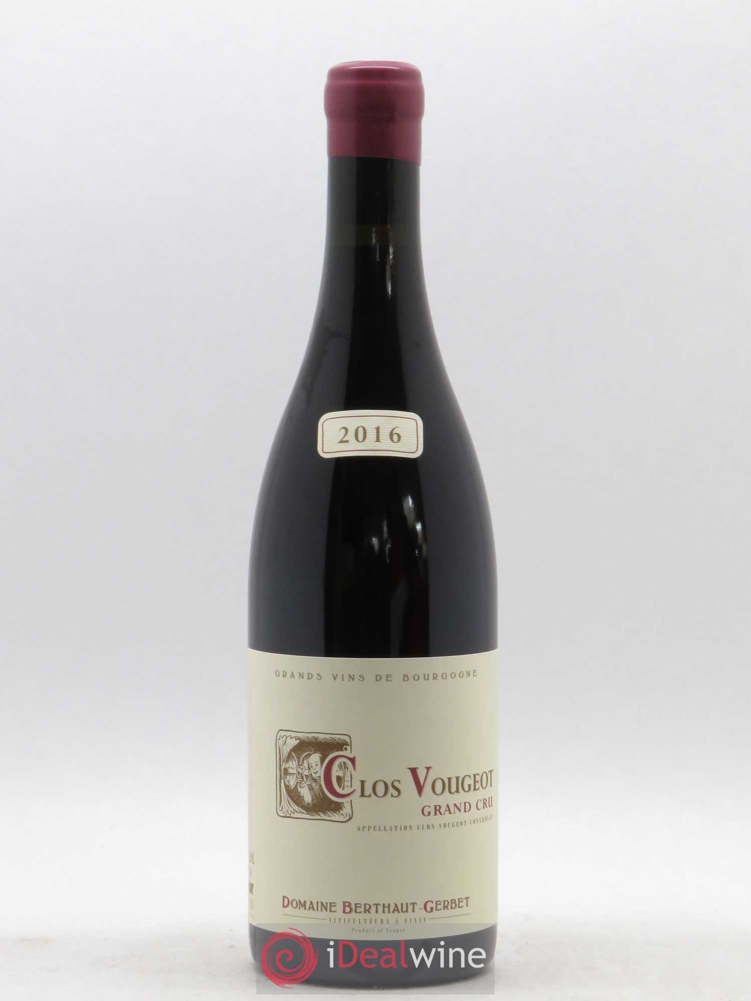 Clos de Vougeot Berthaut Gerbet (Domaine) 2016 - Lot de 1 bouteille - 0