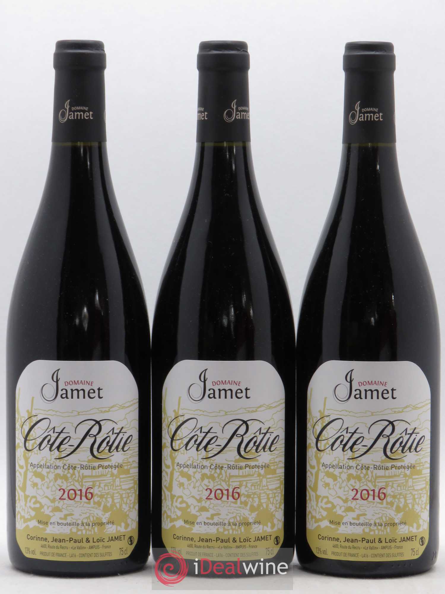 Côte-Rôtie Jamet (Domaine) 2016 - Lot de 3 bouteilles - 0