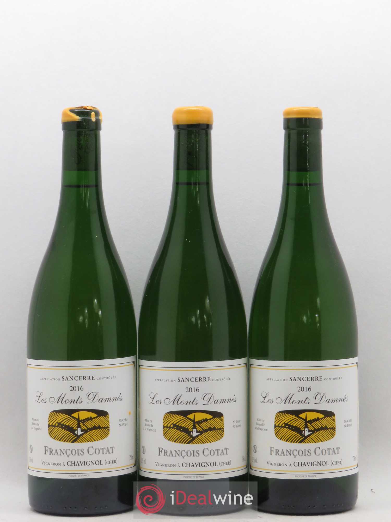 Sancerre Les Monts Damnés François Cotat 2016 - Lot de 3 bouteilles - 0
