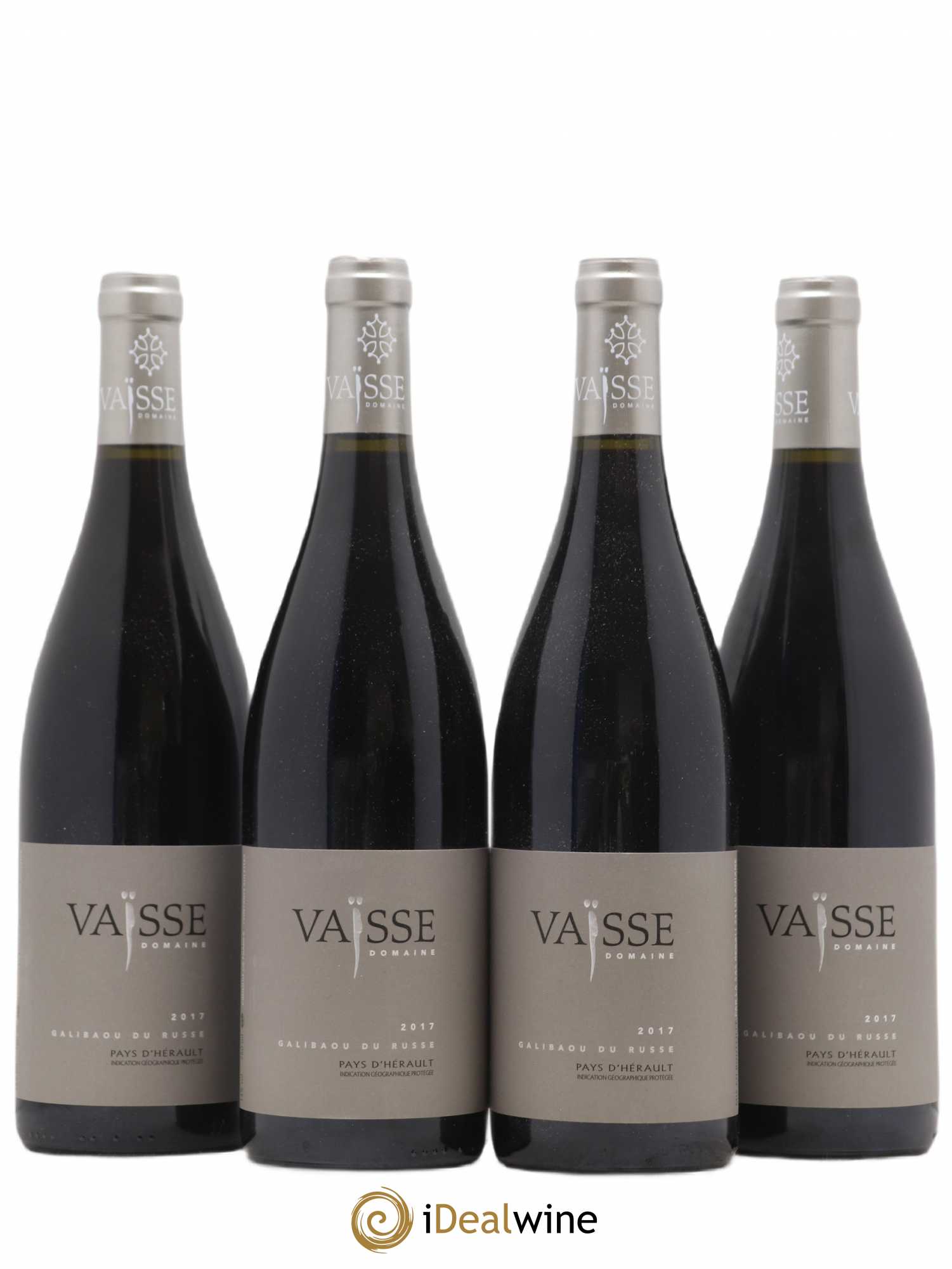 Pays d'Hérault Galibaou du Russe Vaisse (Domaine) 2017 - Lotto di 4 bottiglie - 0