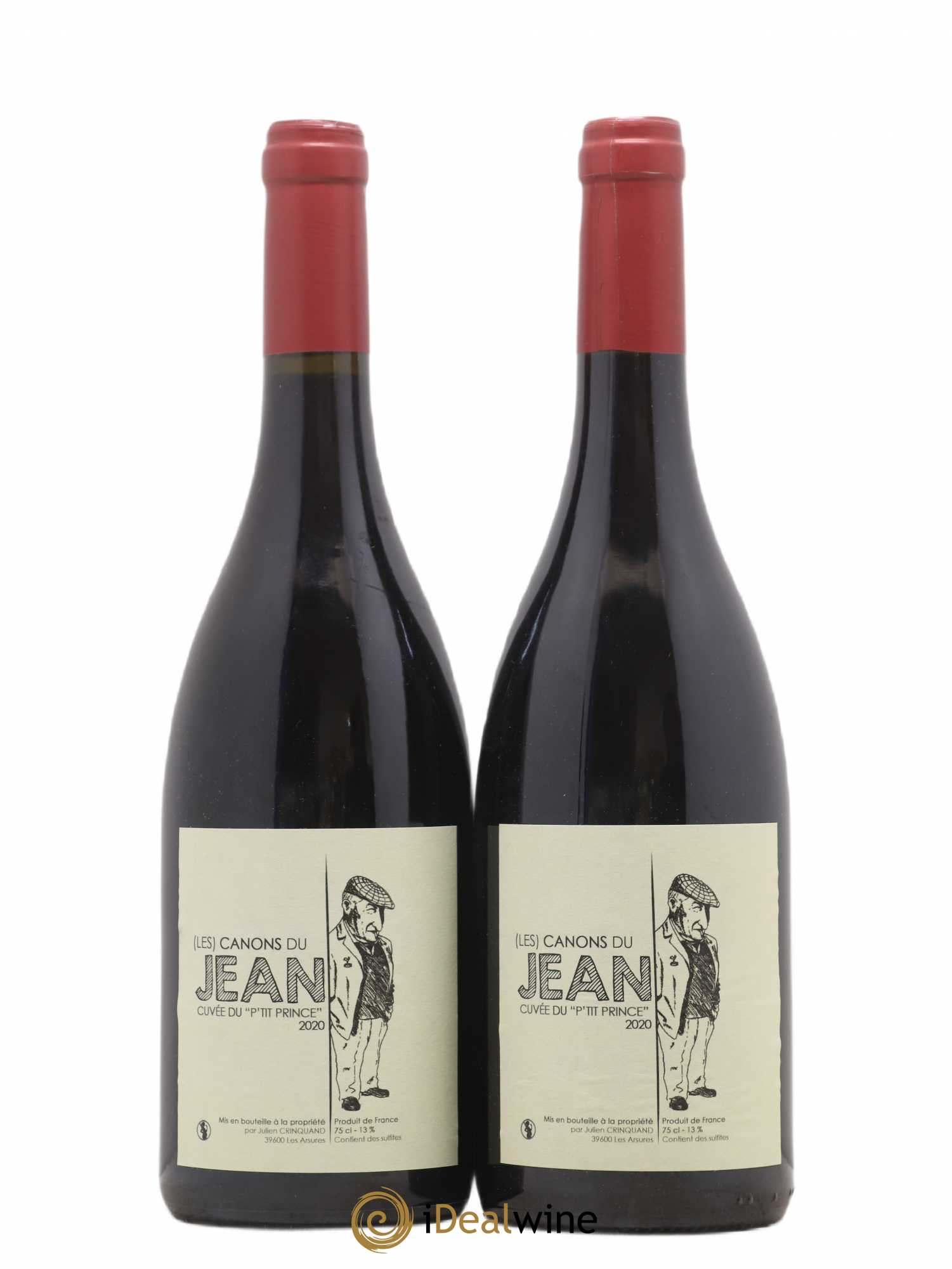 Vin de France Les Canons du Jean Domaine Julien Crinquand 2020 - Posten von 2 Flaschen - 0