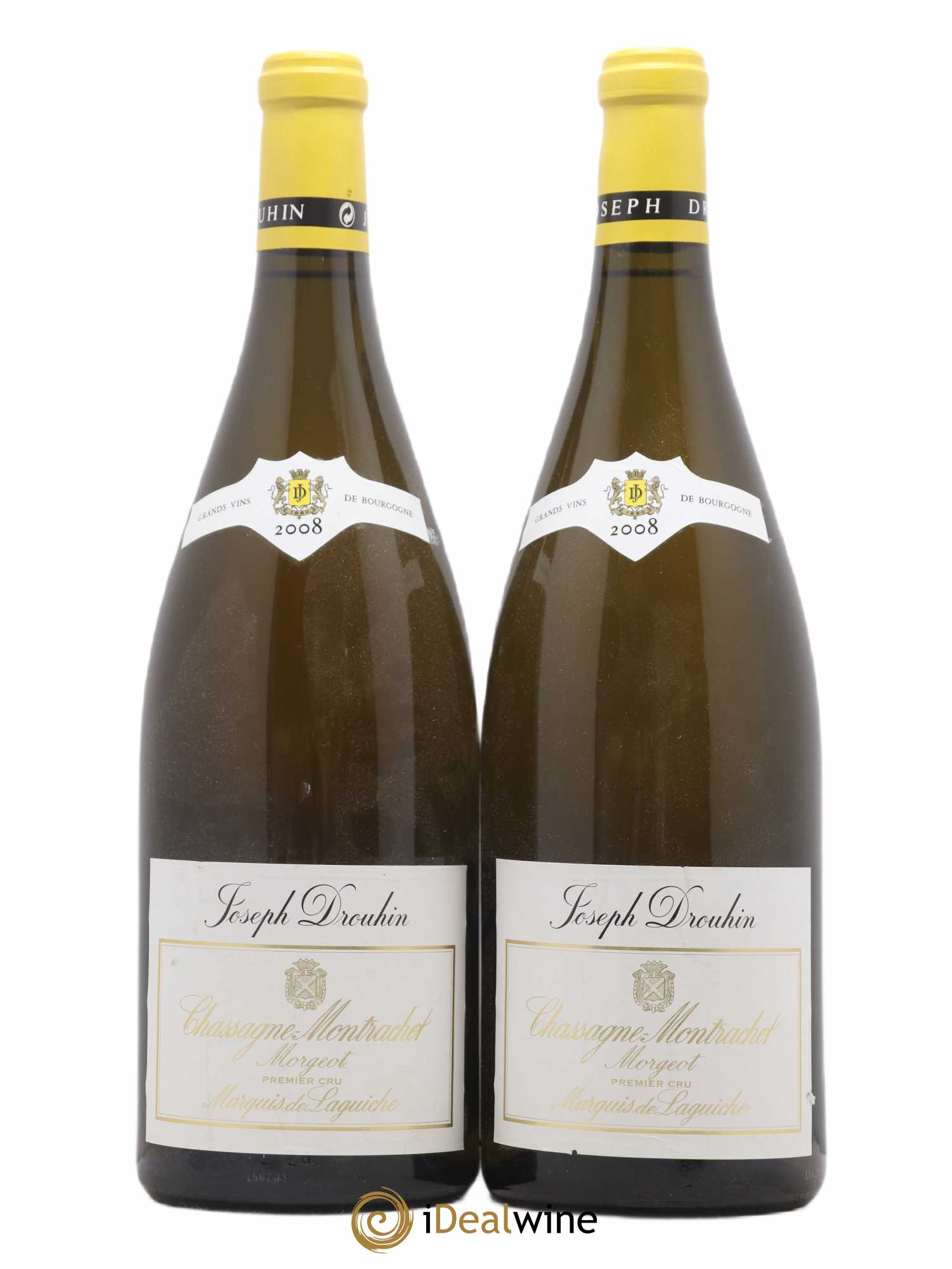 Chassagne-Montrachet 1er Cru Morgeot - Marquis de Laguiche Joseph Drouhin 2008 - Lot de 2 magnums - 0