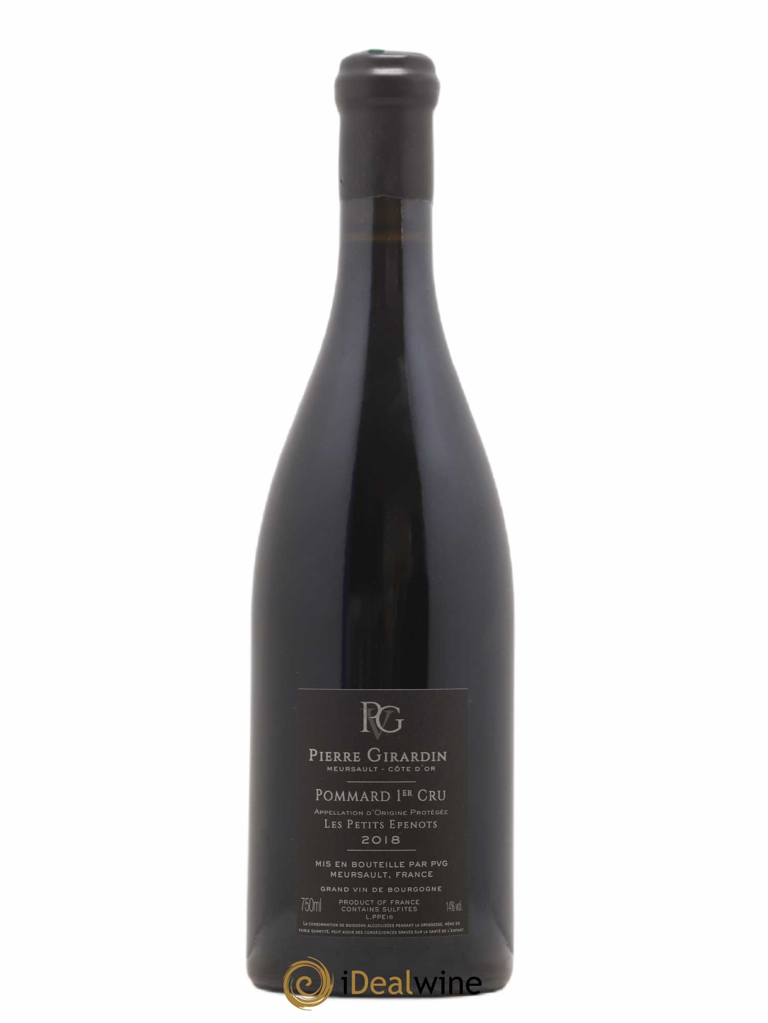 Pommard 1er Cru Les Petits Epenots Pierre Girardin 2018 - Posten von 1 Flasche - 1