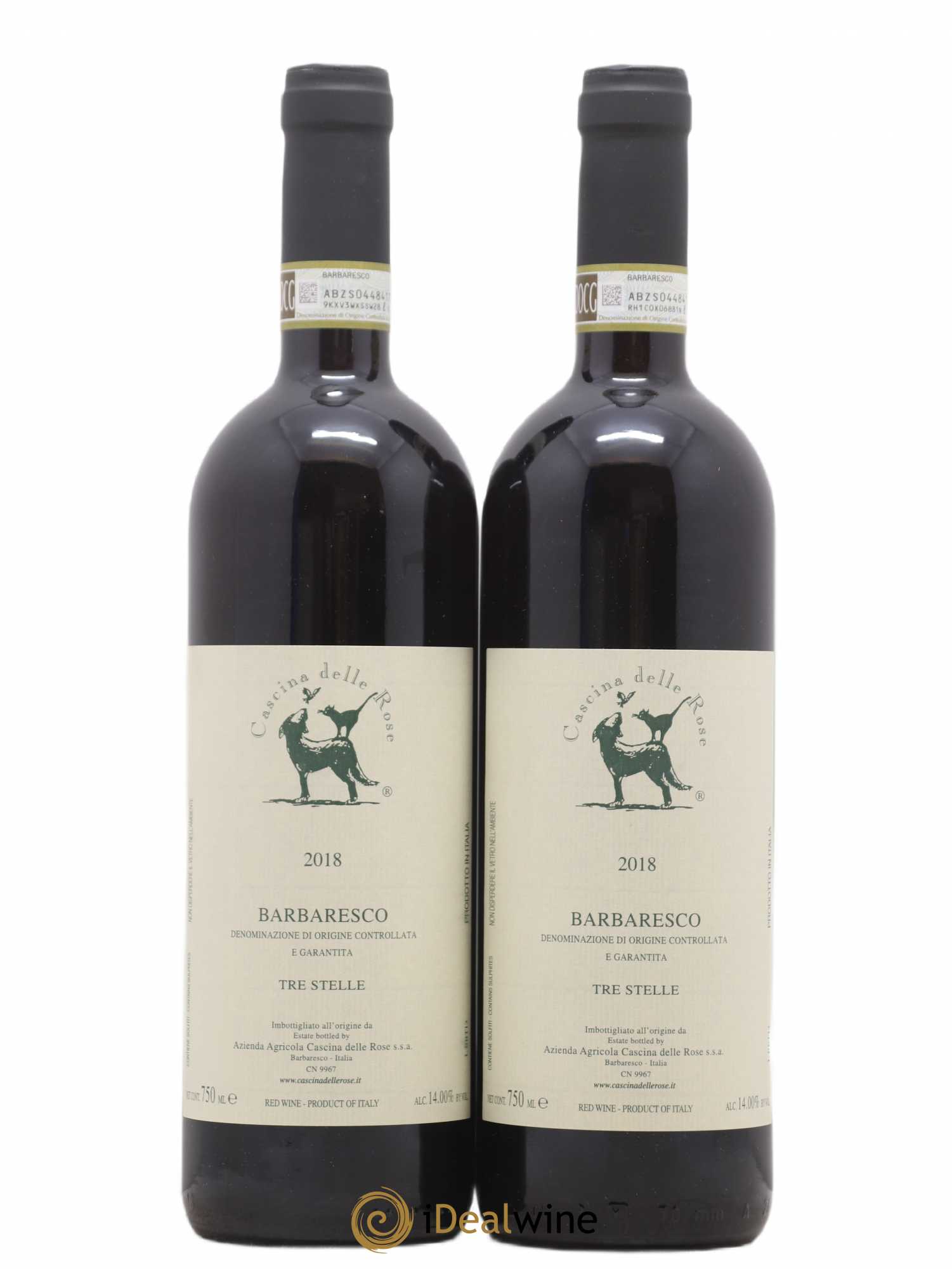 Barbaresco DOCG Tre Stelle Casa Delle Rose Di Bernot Lucio 2018 - Posten von 2 Flaschen - 0