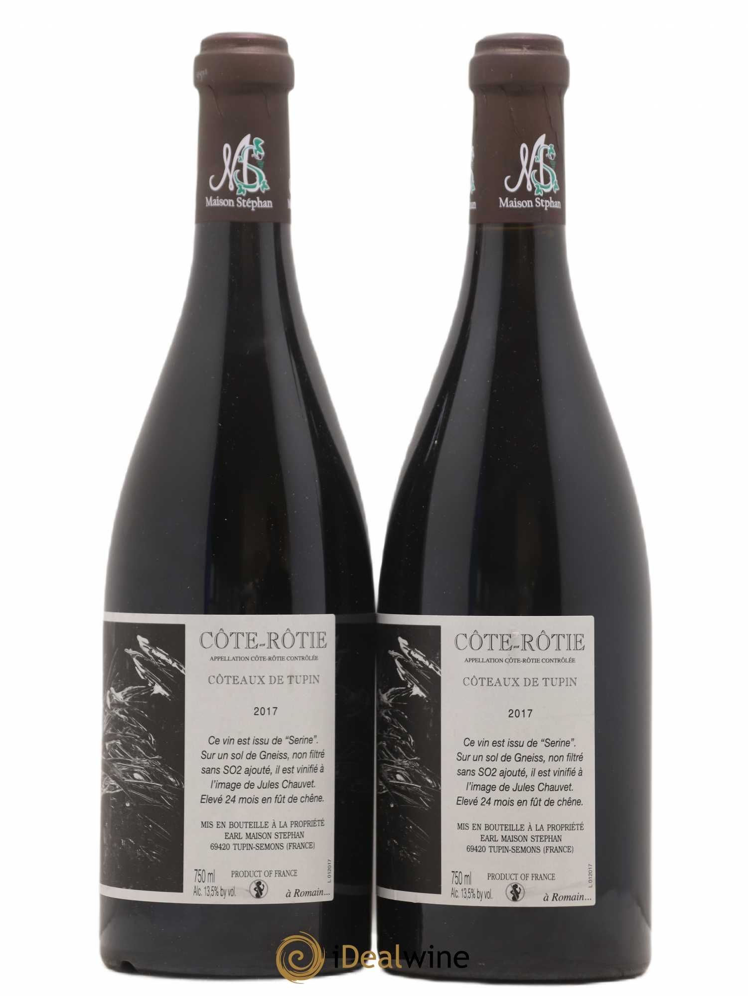 Côte-Rôtie Coteaux de Tupin Jean-Michel Stephan 2017 - Lot de 2 bouteilles - 1
