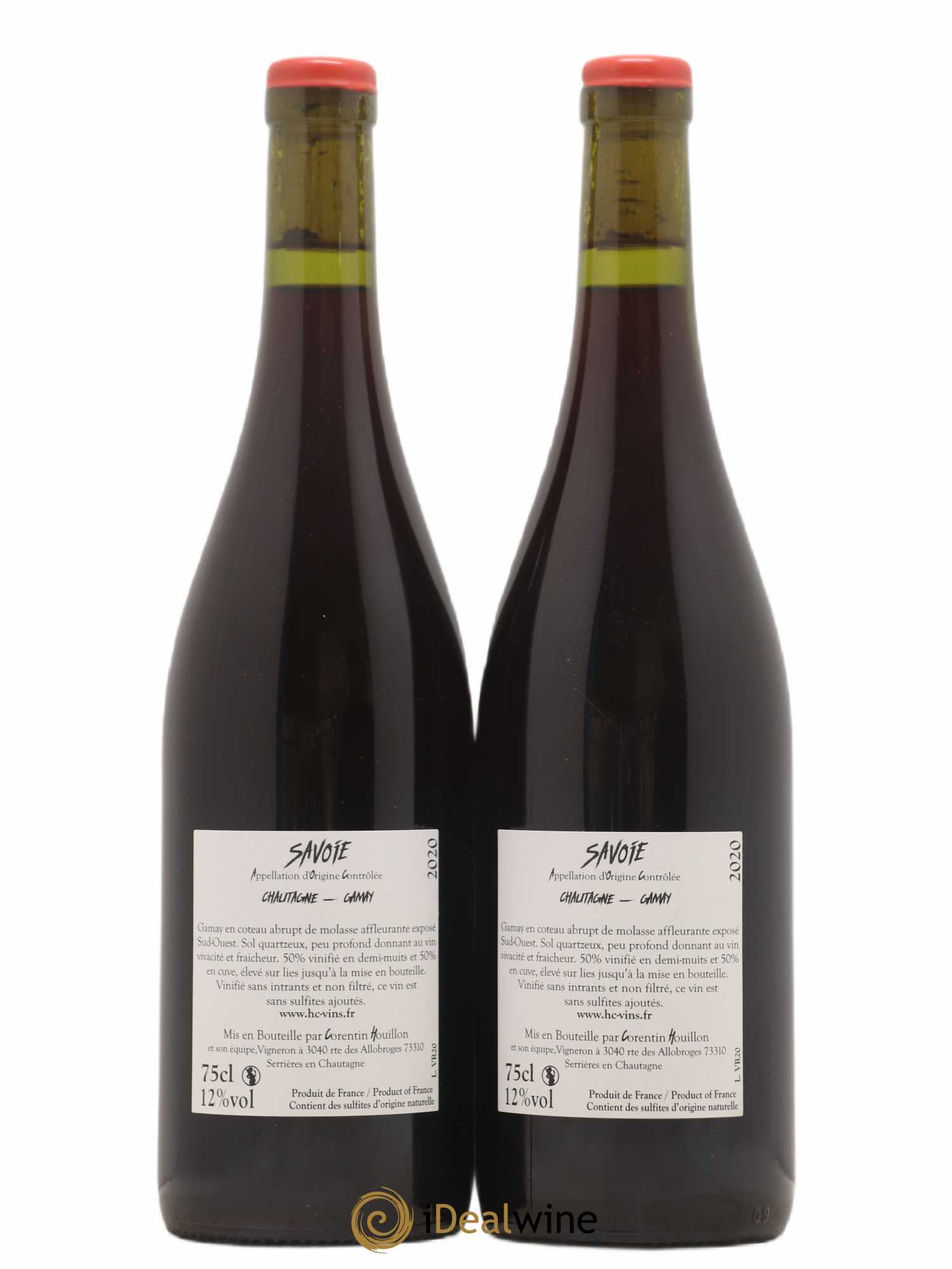 Vin de Savoie Vieux Foug Domaine Corentin Houillon 2020 - Lot de 2 bouteilles - 1