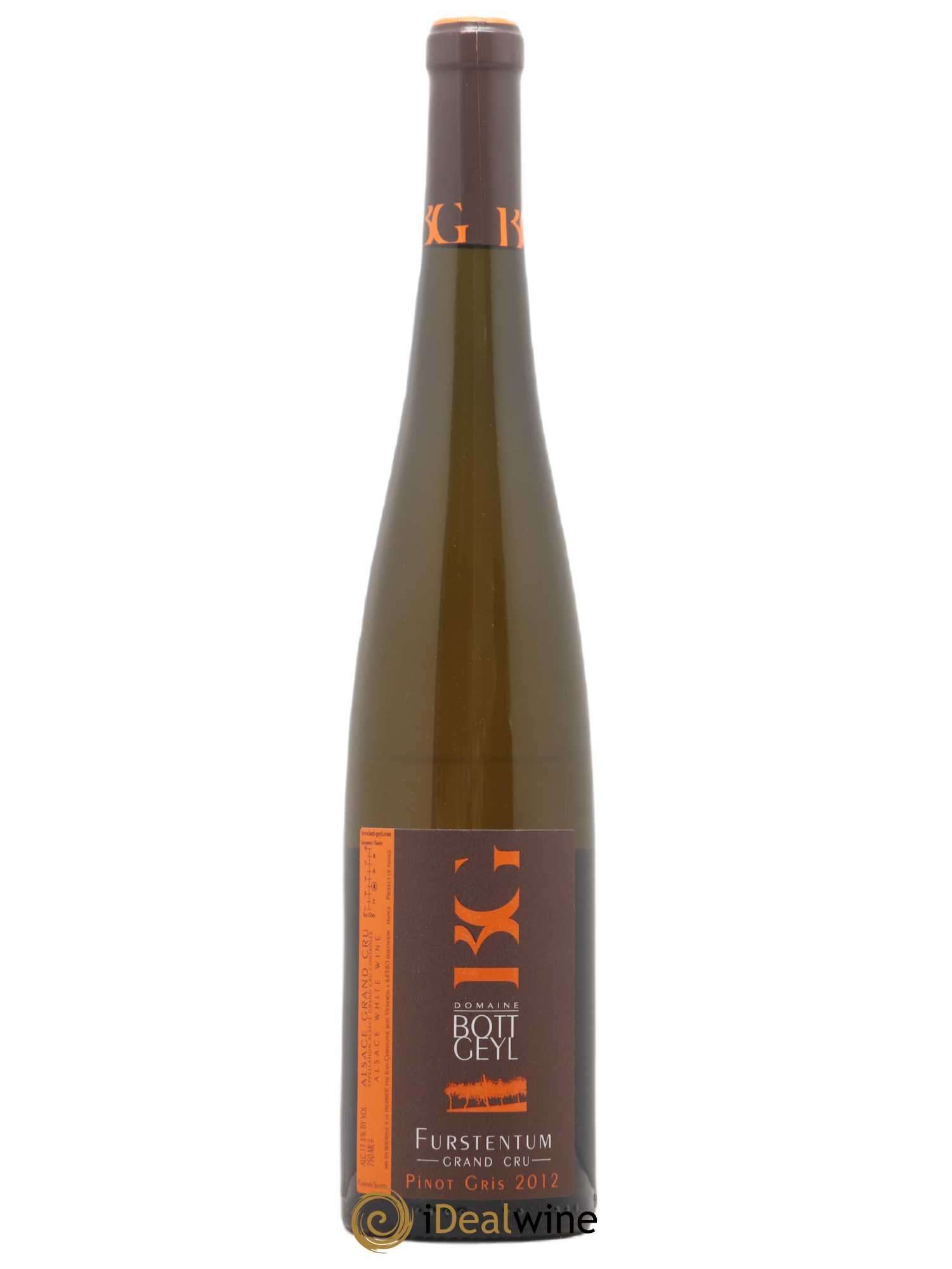 Alsace Pinot Gris Grand Cru Furstentum Bott-Geyl (Domaine) 2012 - Lot de 1 bouteille - 0