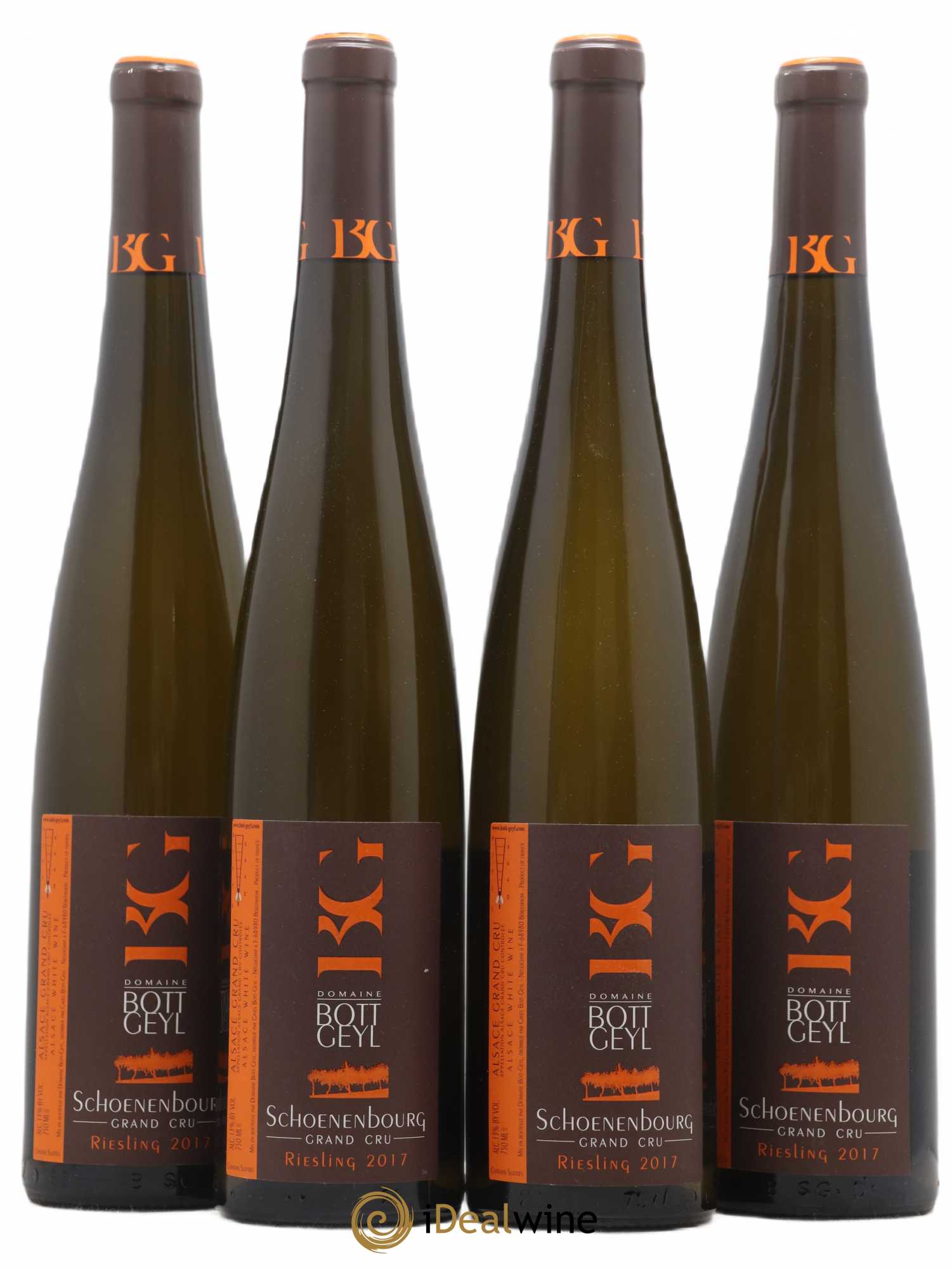 Alsace Grand Cru Schoenenbourg Riesling Bott-Geyl (Domaine) 2017 - Lot de 4 bouteilles - 0
