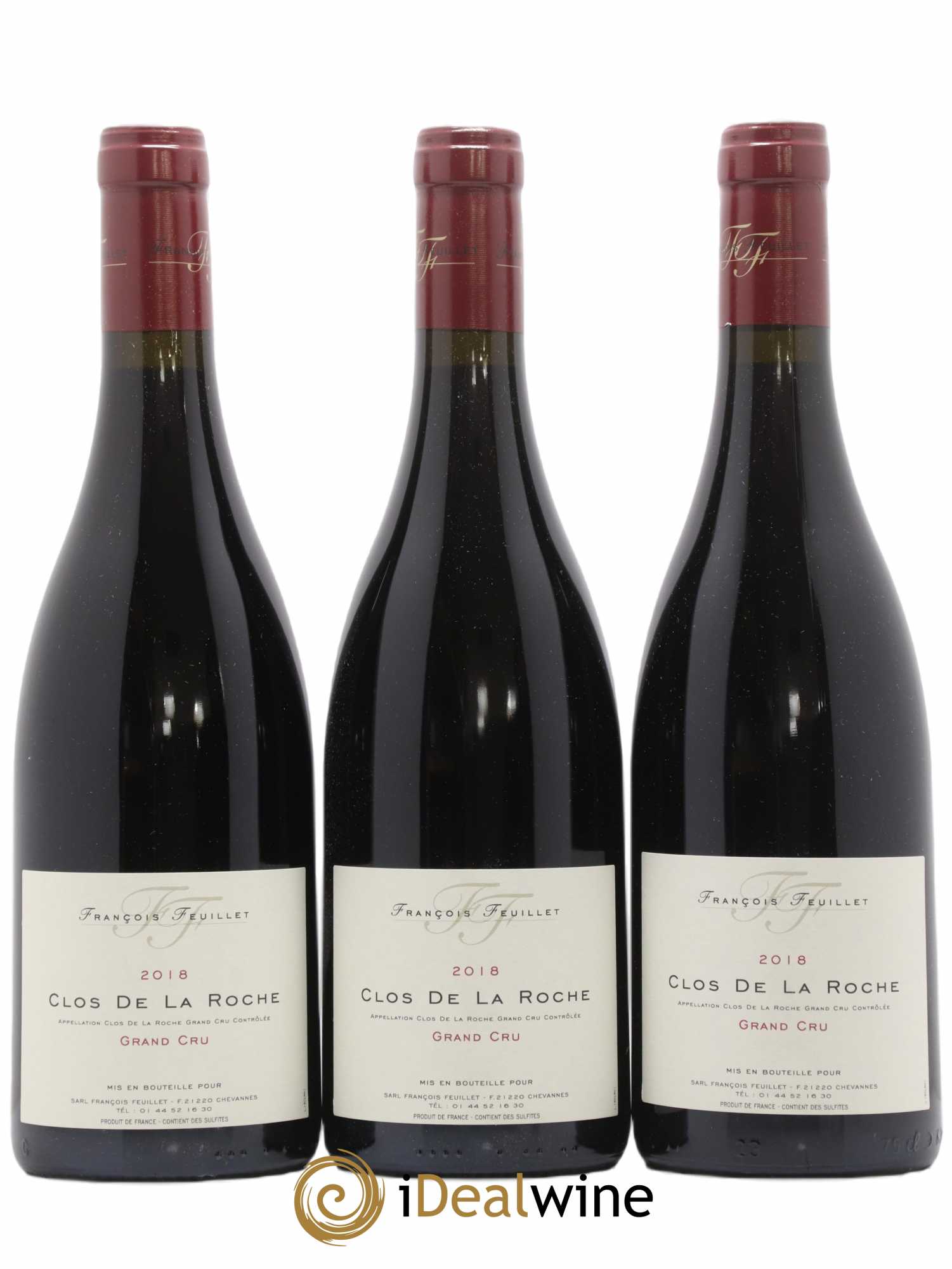 Clos de la Roche Grand Cru François Feuillet 2018 - Lot de 3 bouteilles - 0