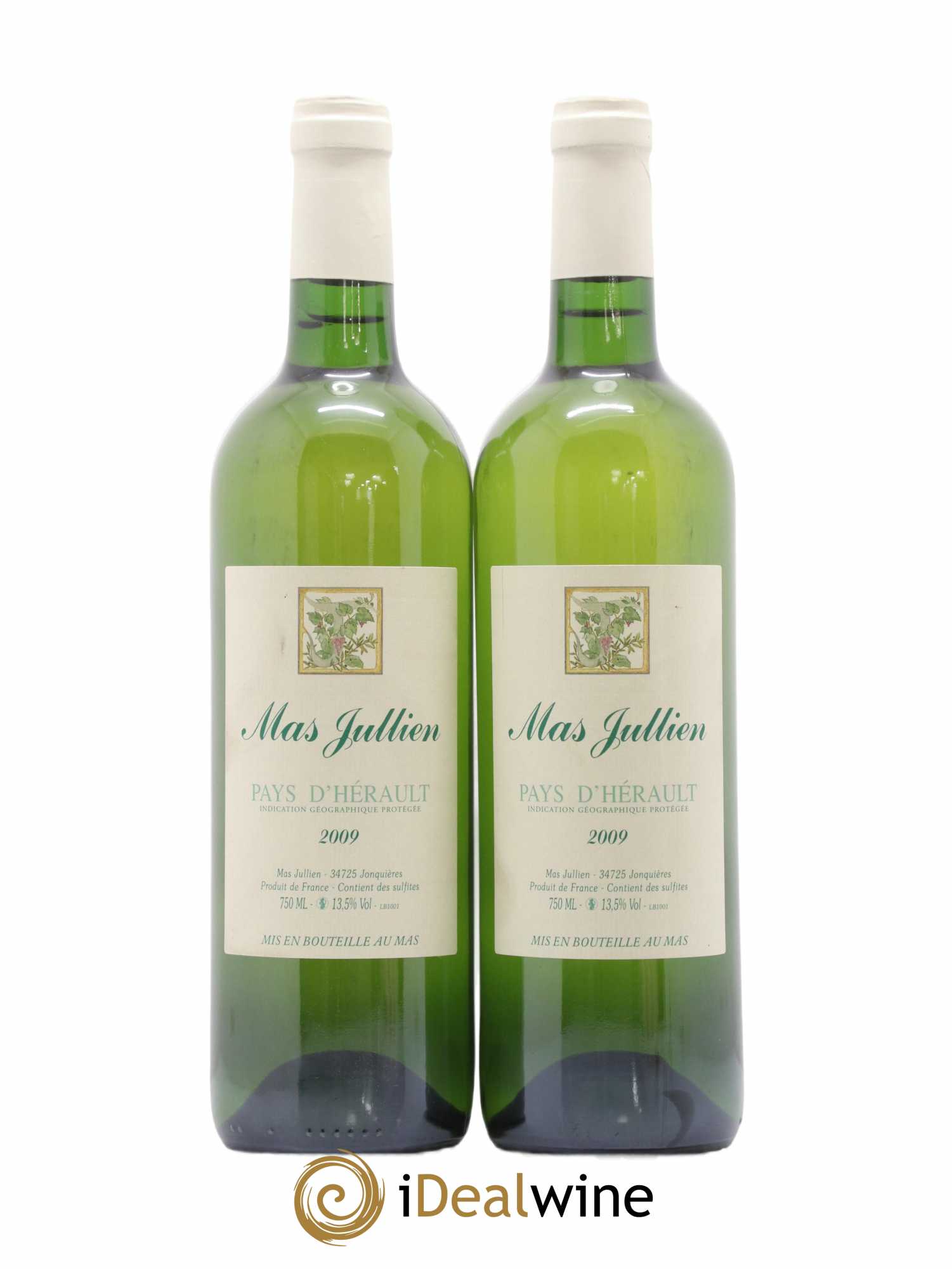 Pays d'Hérault Mas Jullien Olivier Jullien 2009 - Lot de 2 bouteilles - 0