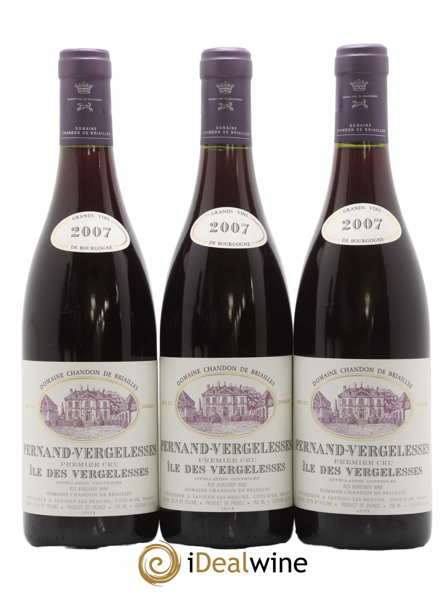 Pernand-Vergelesses 1er Cru Ile des Vergelesses Chandon de Briailles 2007 - Lot of 6 bottles - 2