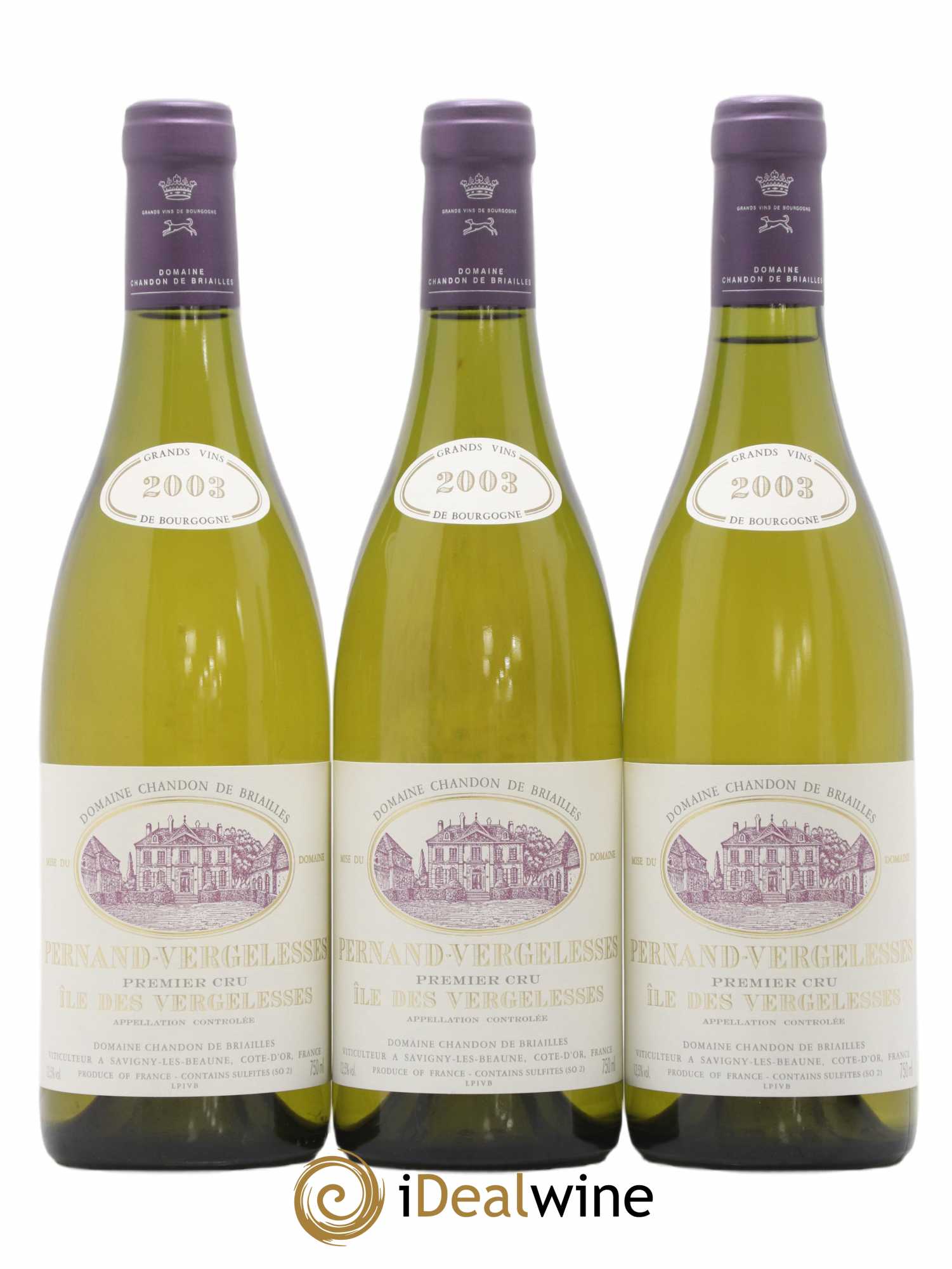 Pernand-Vergelesses 1er Cru Ile des Vergelesses Chandon de Briailles 2003 - Lot de 6 bouteilles - 2