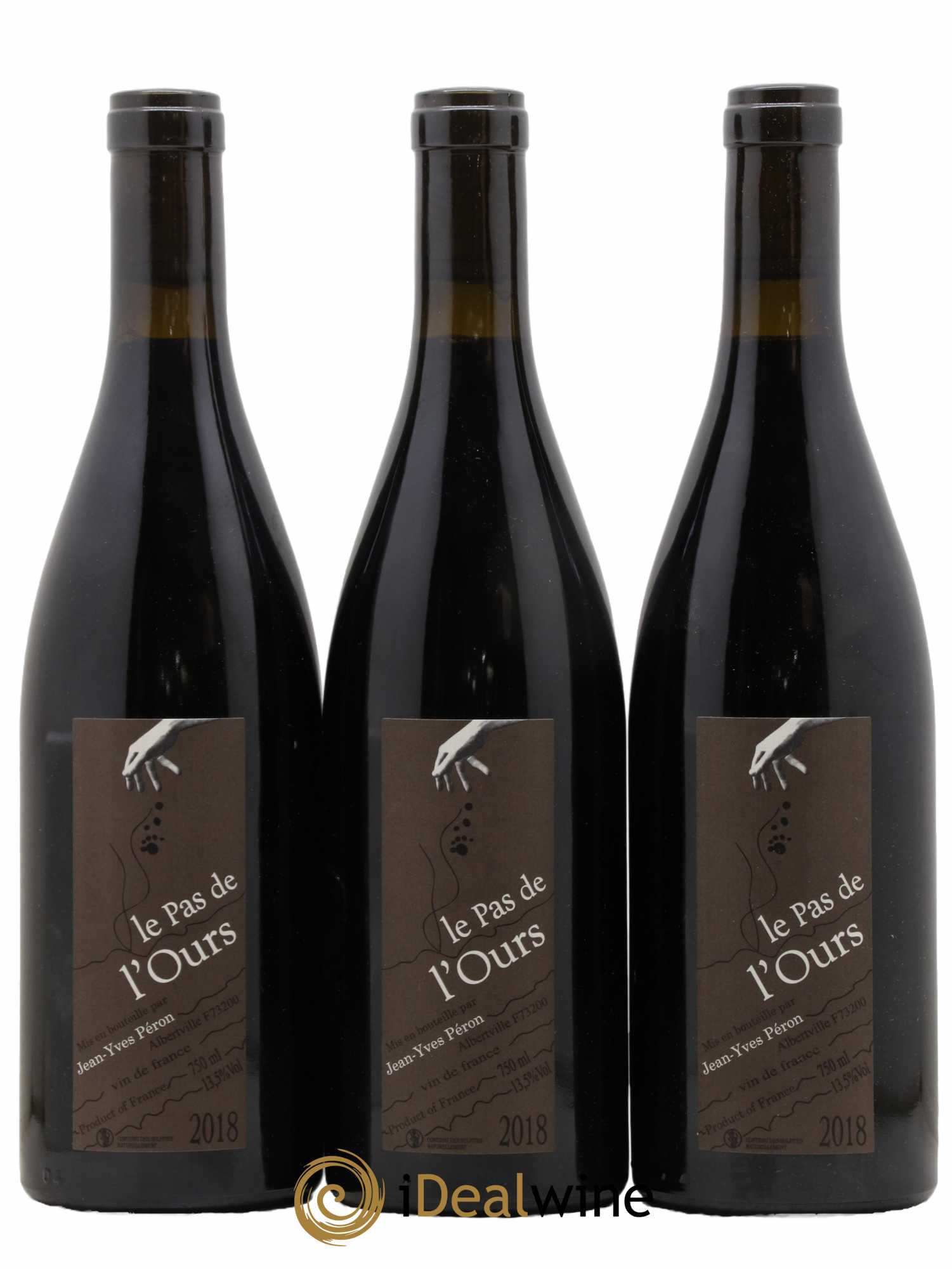 Vin de France Le Pas de l'Ours Jean-Yves Péron 2018 - Lot de 3 bouteilles - 0