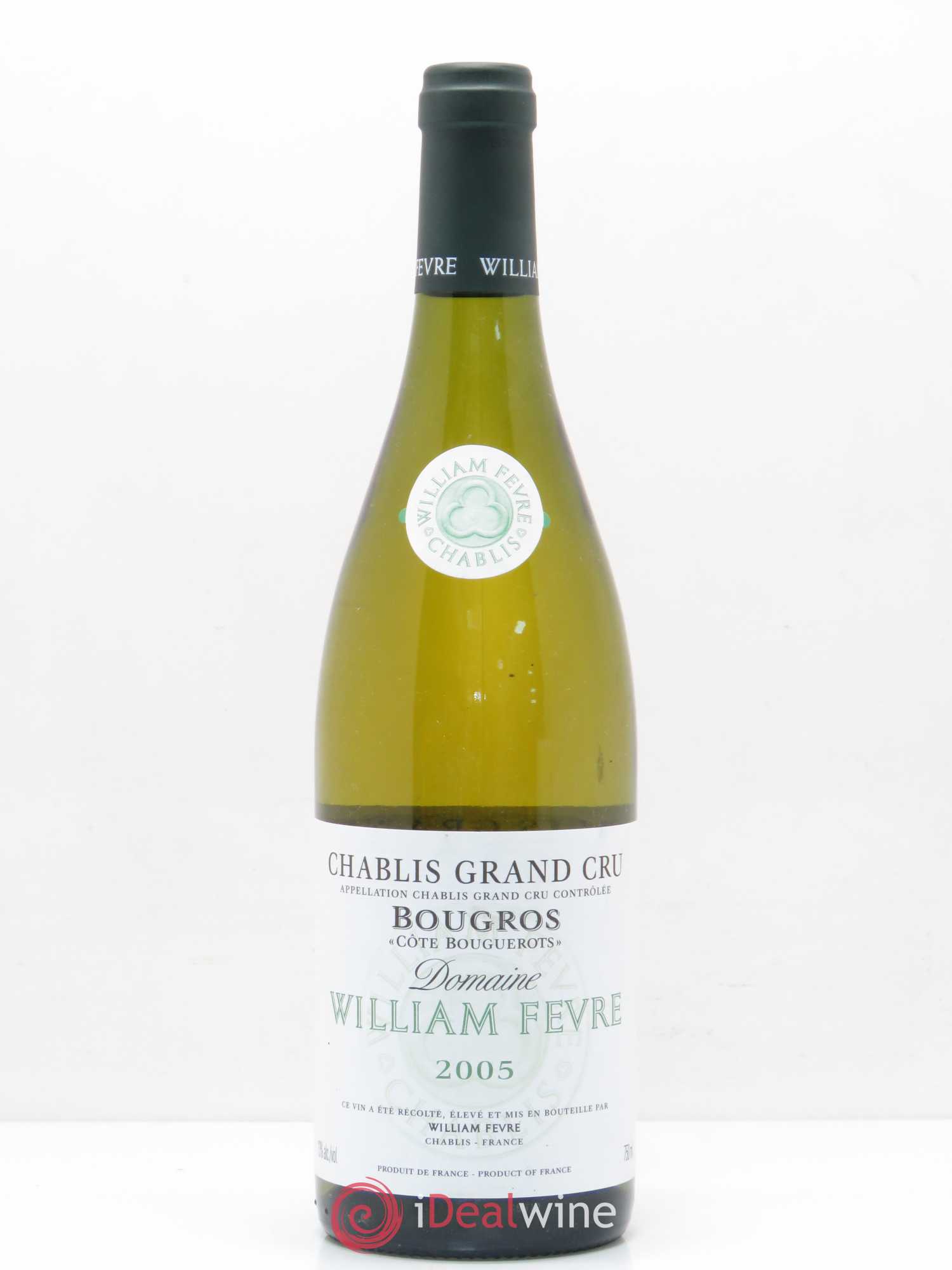 Chablis Grand Cru Bougros Côte Bouguerots William Fèvre (sans prix de réserve) 2005 - Lot de 1 bouteille - 0