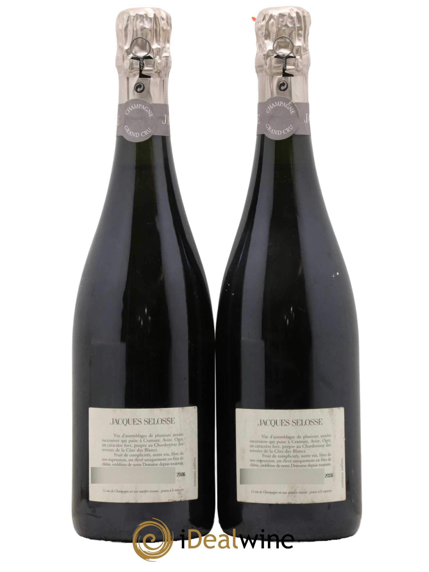 Grand Cru Blanc de Blancs Brut Jacques Selosse - Lot de 2 bouteilles - 1