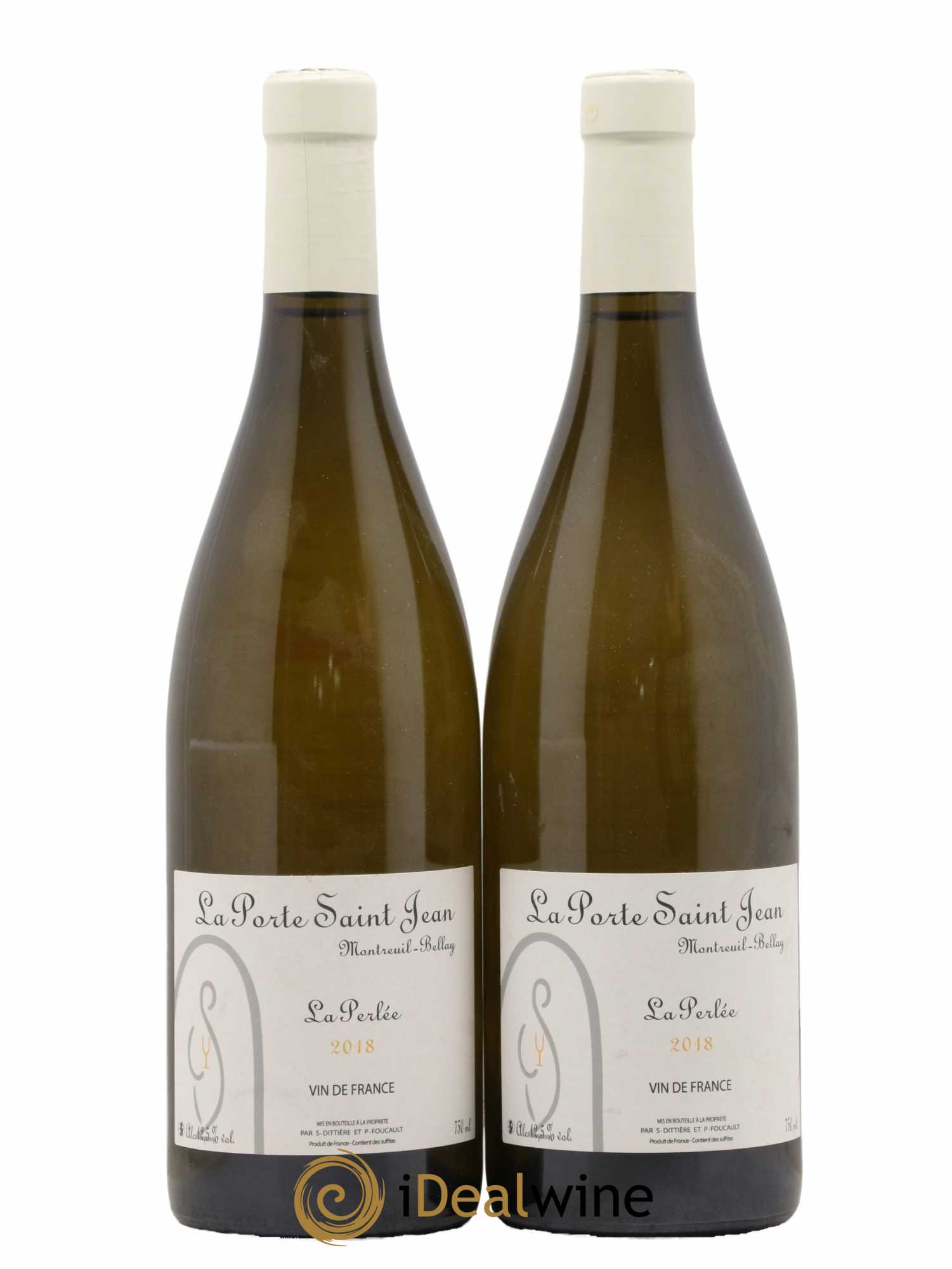 Vin de France La Perlée La Porte Saint Jean 2018 - Lot de 2 bouteilles - 0