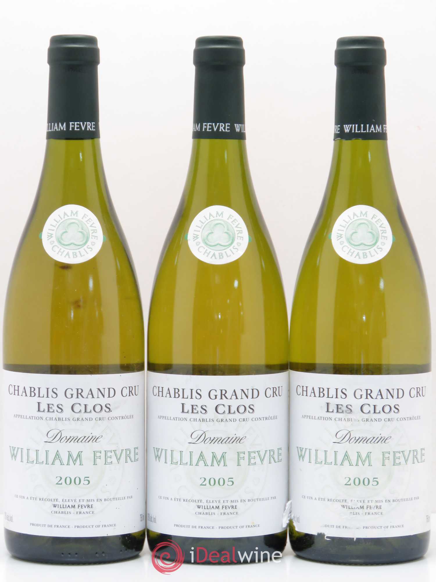 Chablis Grand Cru Les Clos William Fèvre 2005 - Posten von 3 Flaschen - 0