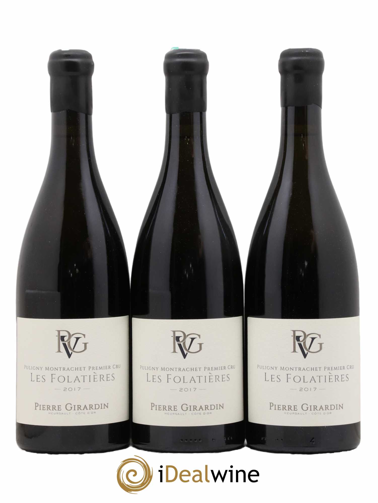 Puligny-Montrachet 1er Cru Les Folatières Pierre Girardin 2017 - Lot de 3 bouteilles - 0