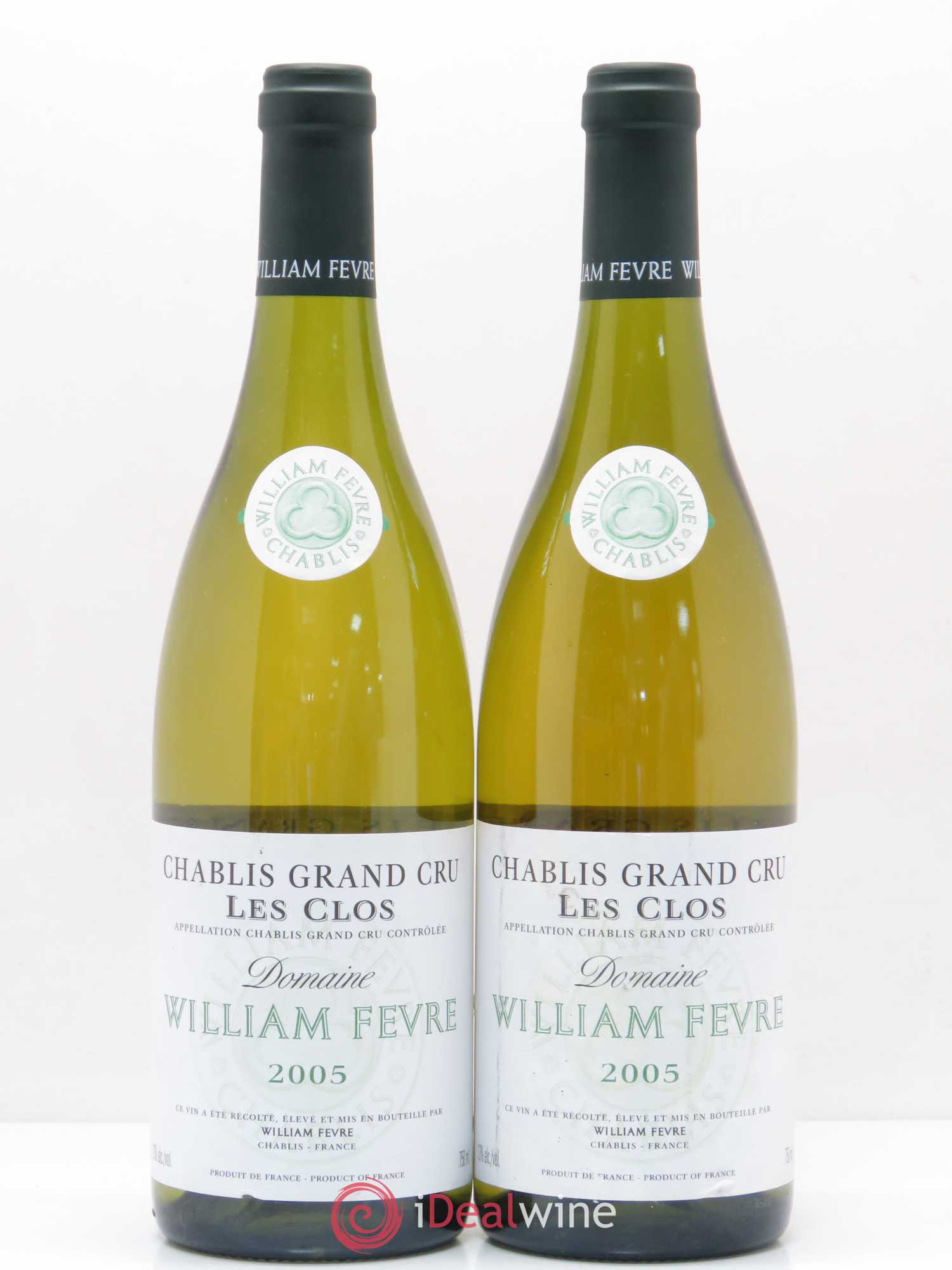 Chablis Grand Cru Les Clos William Fèvre 2005 - Lot de 2 bouteilles - 0
