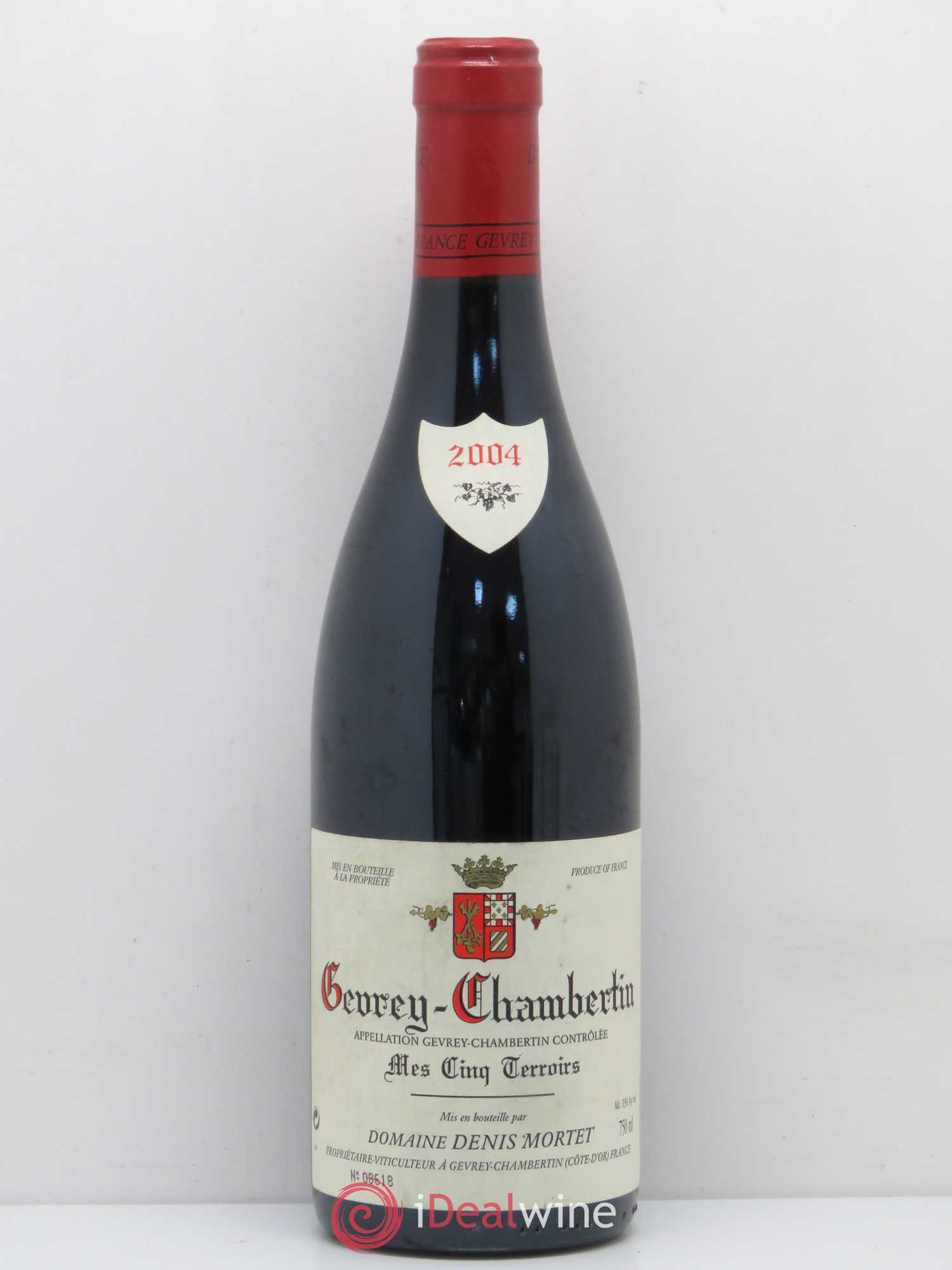 Gevrey-Chambertin Mes Cinq Terroirs Denis Mortet (Domaine) 2004 - Lot de 1 bouteille - 0