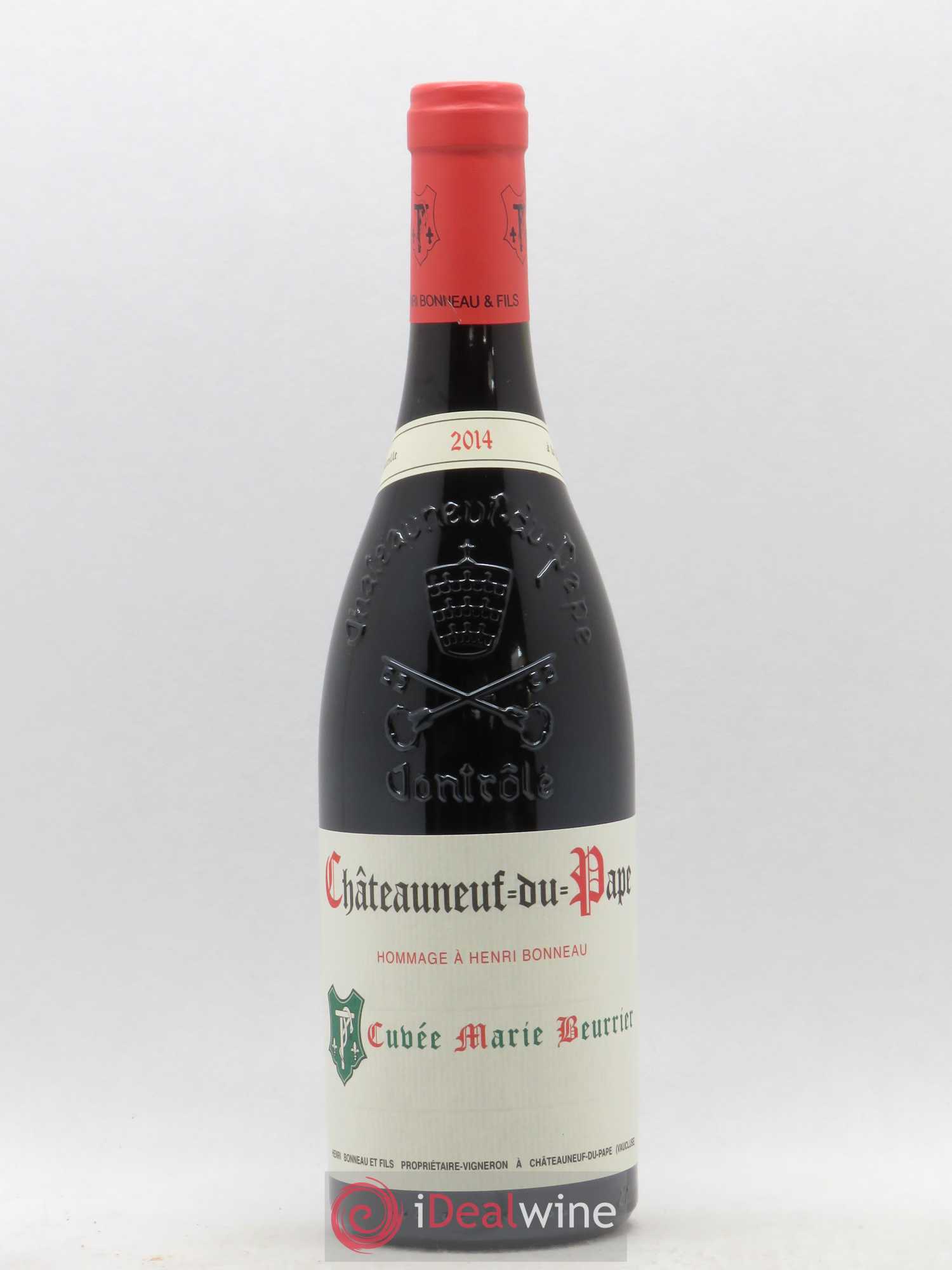 Châteauneuf-du-Pape Marie Beurrier Henri Bonneau & Fils Hommage à Henri Bonneau 2014 - Posten von 1 Flasche - 0