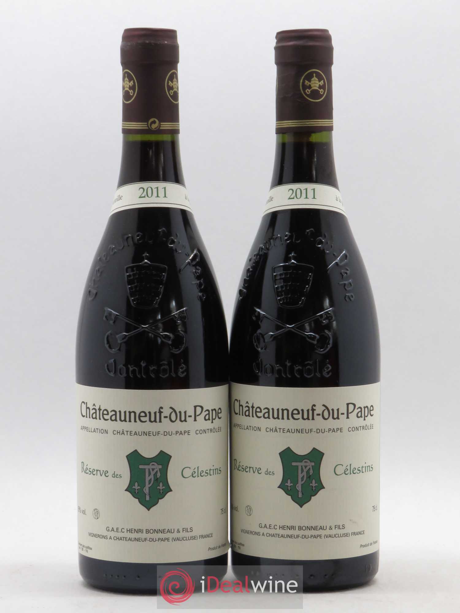 Châteauneuf-du-Pape Réserve des Célestins Henri Bonneau & Fils 2011 - Lot de 2 bouteilles - 0