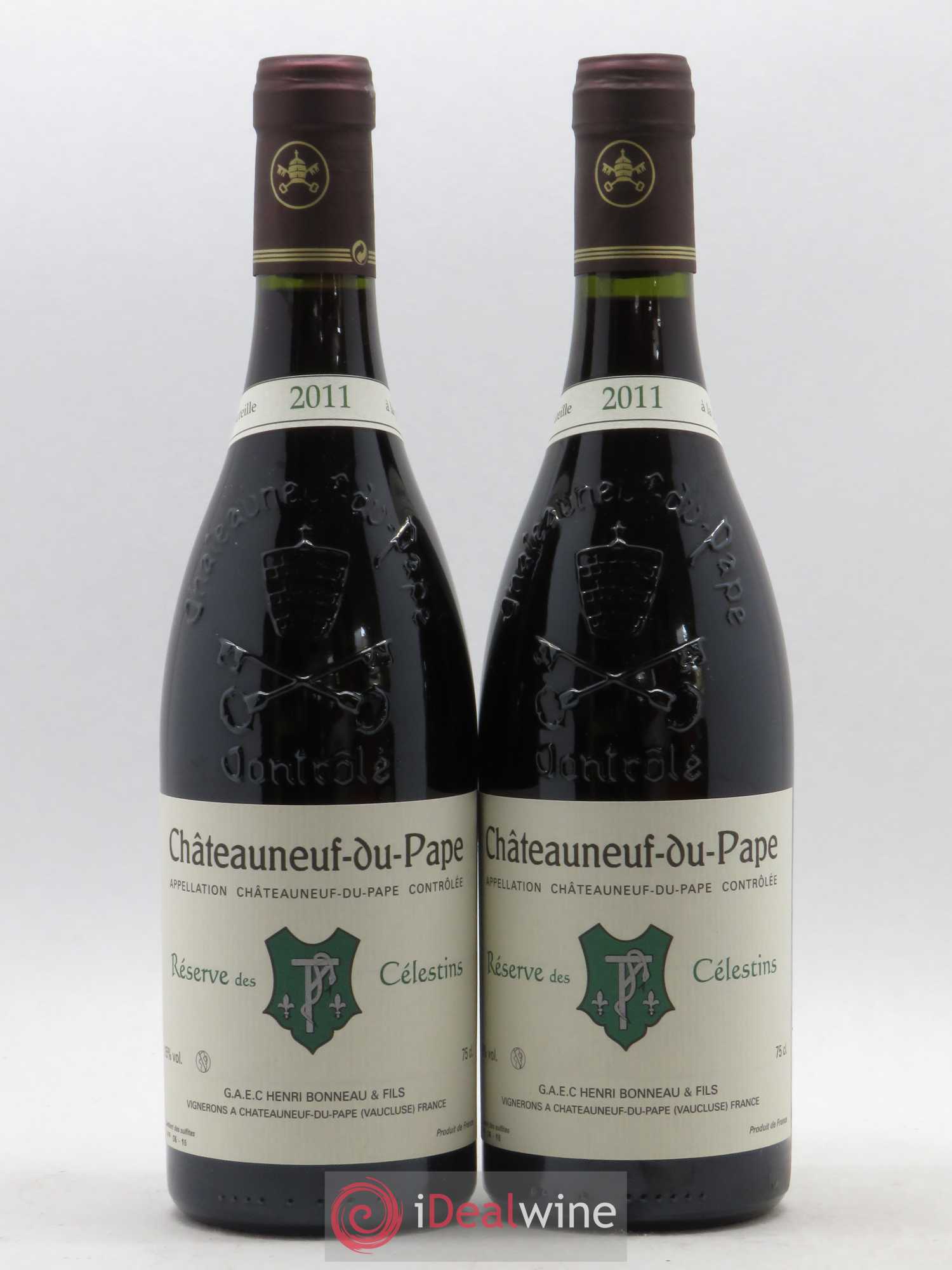Châteauneuf-du-Pape Réserve des Célestins Henri Bonneau & Fils 2011 - Lot de 2 bouteilles - 0