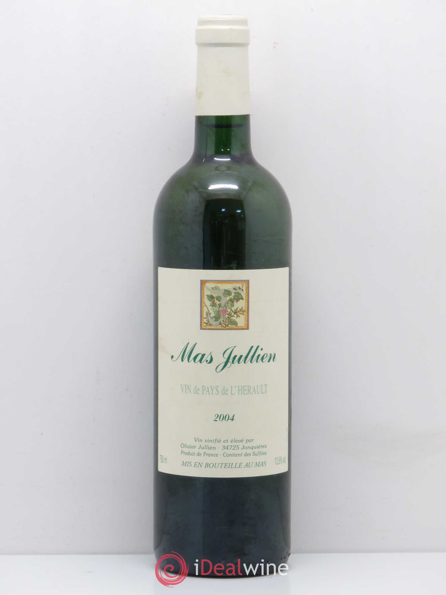 Pays d'Hérault Mas Jullien Olivier Jullien 2004 - Lot de 1 bouteille - 0