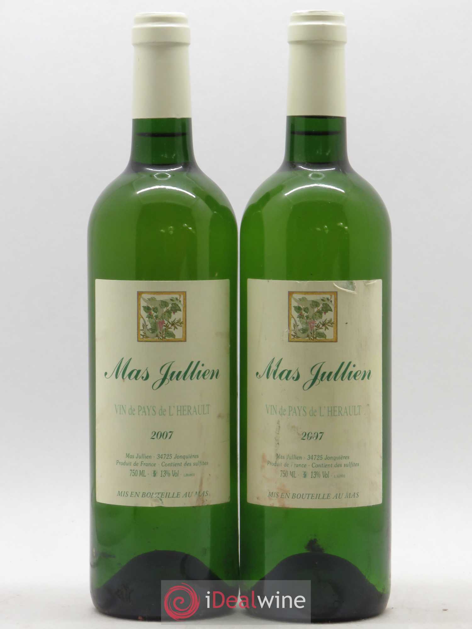 Pays d'Hérault Mas Jullien Olivier Jullien 2007 - Lot de 2 bouteilles - 0