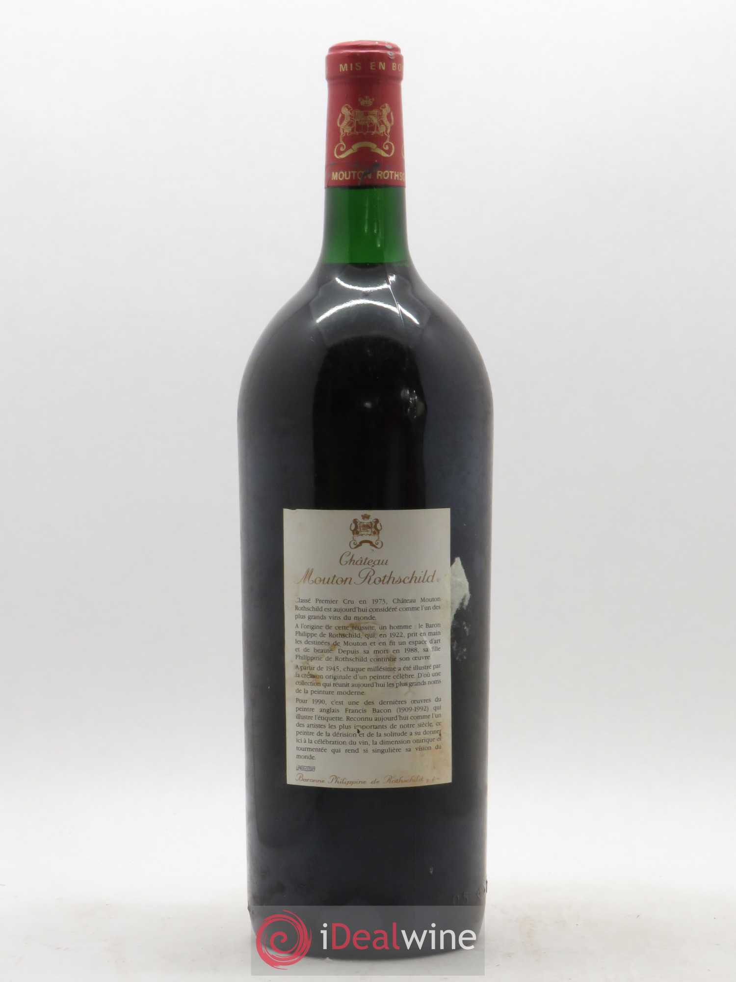 Château Mouton Rothschild 1er Grand Cru Classé 1990 - Lot de 1 magnum - 1