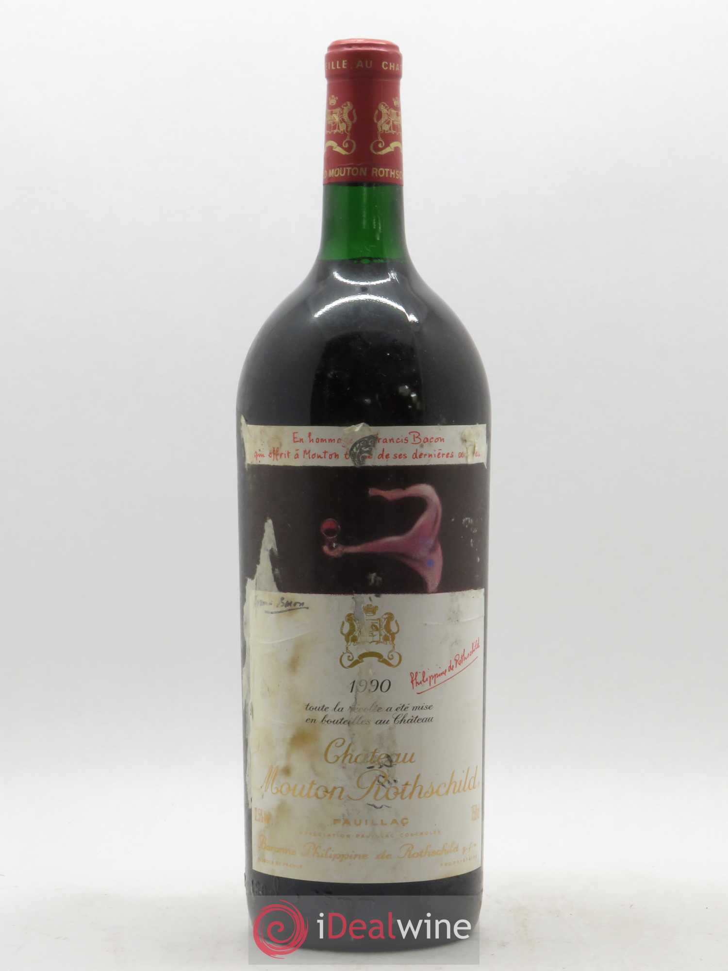 Château Mouton Rothschild 1er Grand Cru Classé 1990 - Lot de 1 magnum - 0