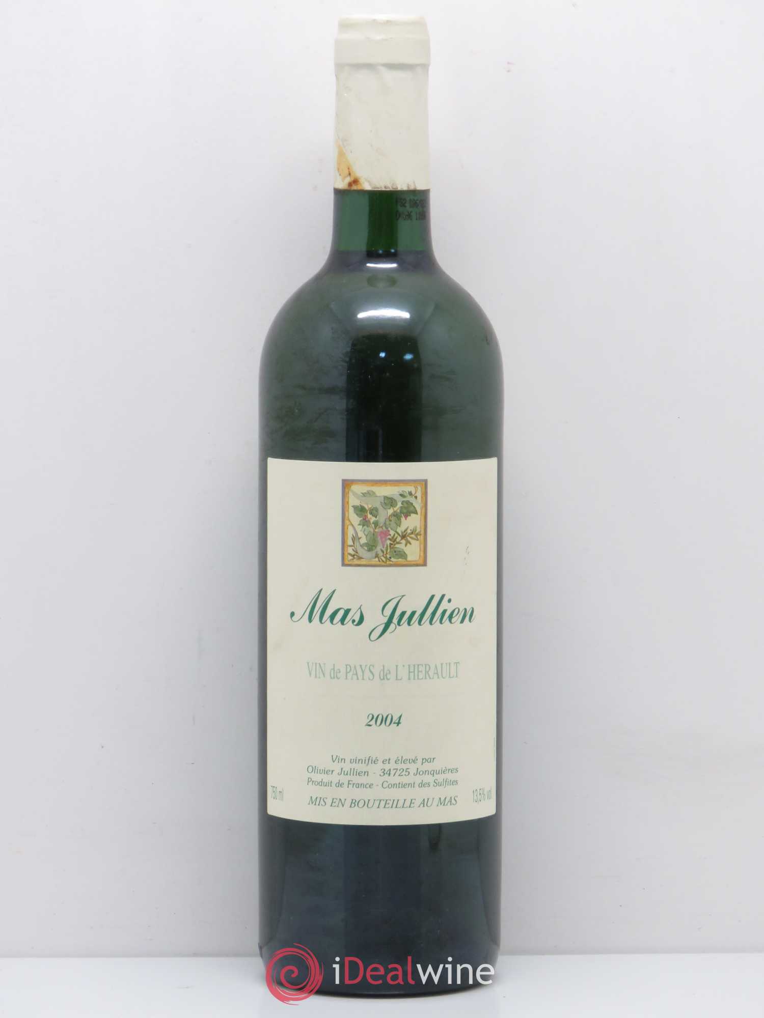 Pays d'Hérault Mas Jullien Olivier Jullien 2004 - Lot de 1 bouteille - 0