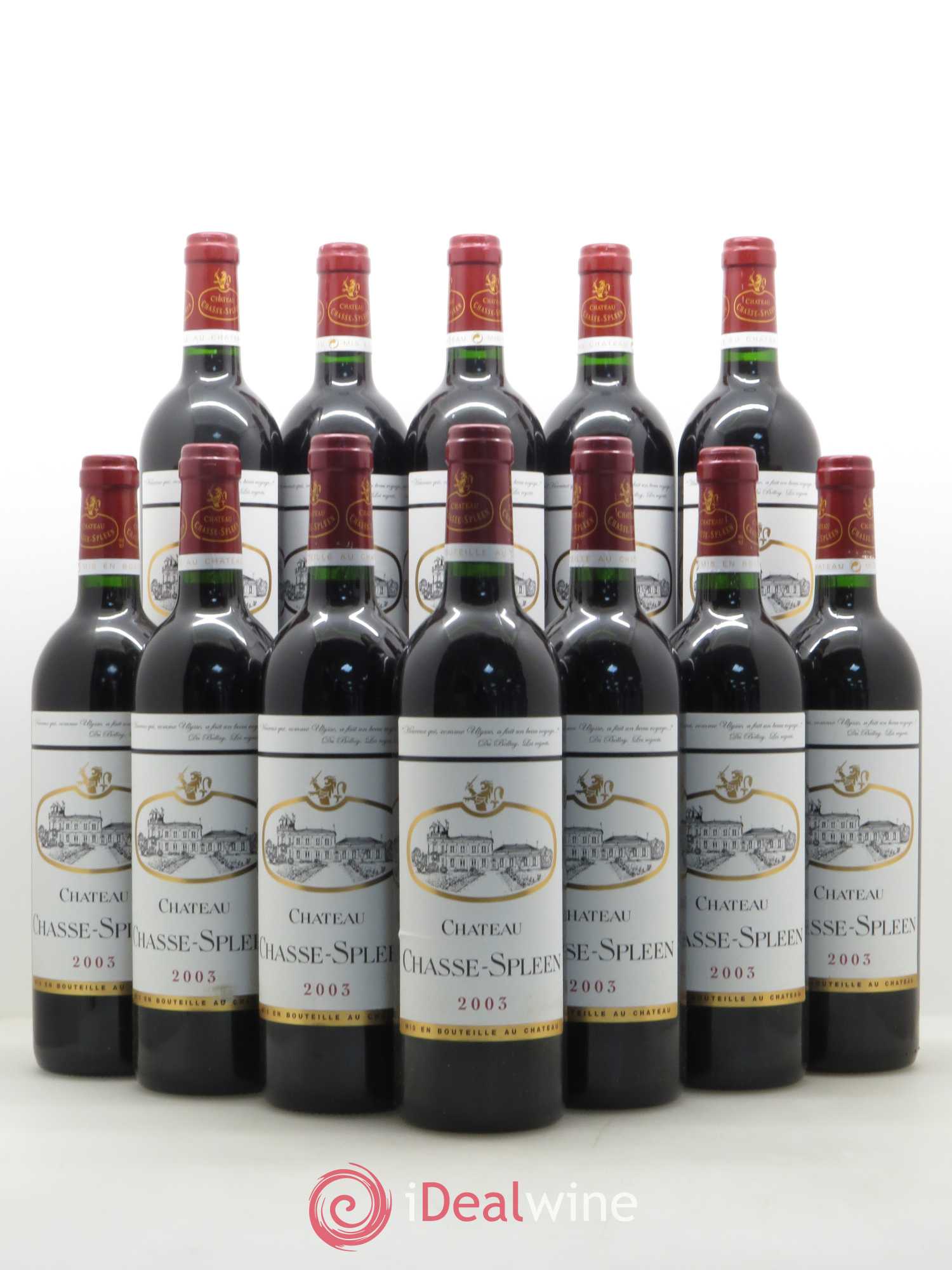 Château Chasse Spleen 2003 - Lot de 12 bouteilles - 0