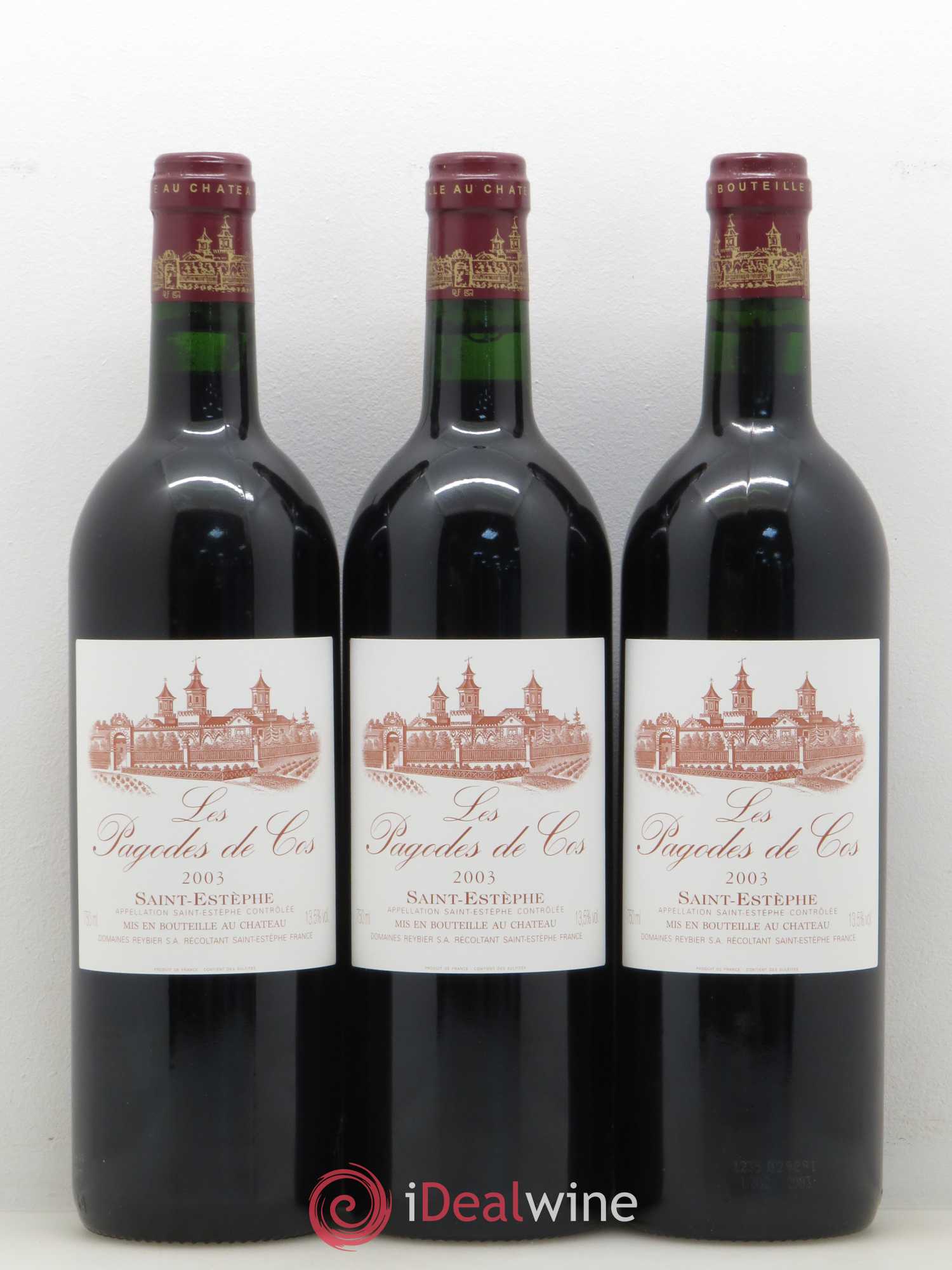 Les Pagodes de Cos Second Vin 2003 - Lot de 12 bouteilles - 1