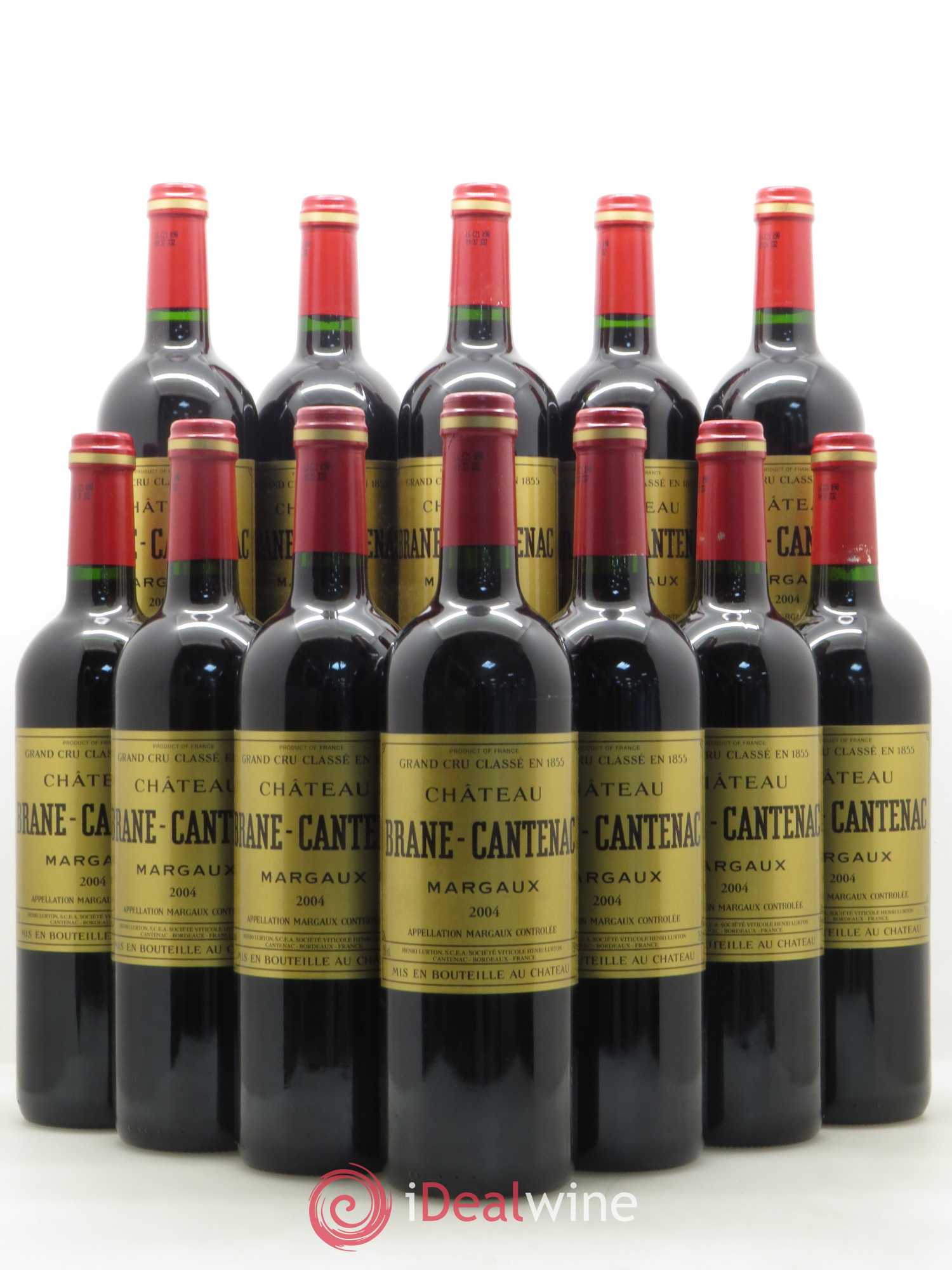 Château Brane Cantenac 2ème Grand Cru Classé 2004 - Lot de 12 bouteilles - 0