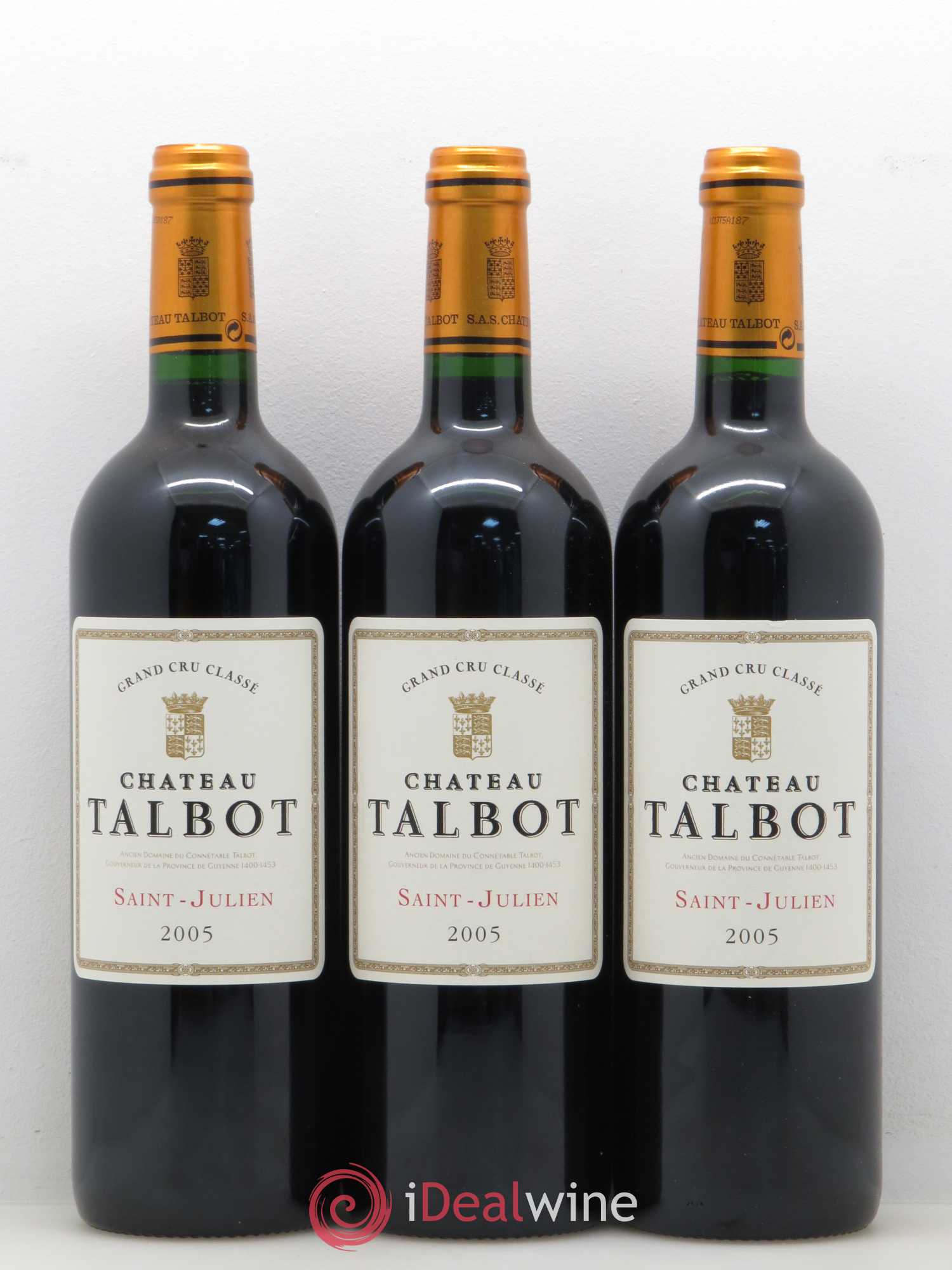 Château Talbot 4ème Grand Cru Classé 2005 - Lot de 12 bouteilles - 2