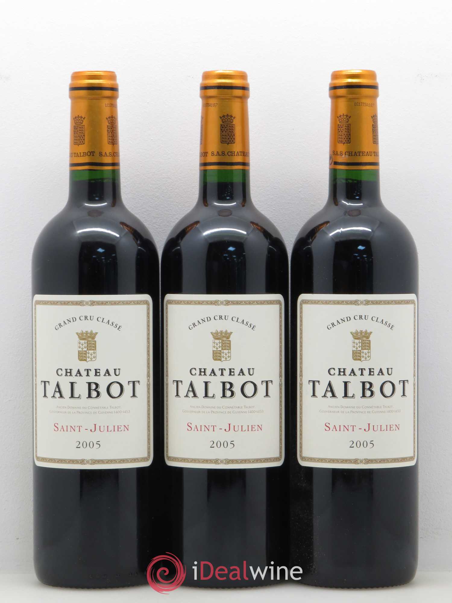 Château Talbot 4ème Grand Cru Classé 2005 - Lot de 12 bouteilles - 4