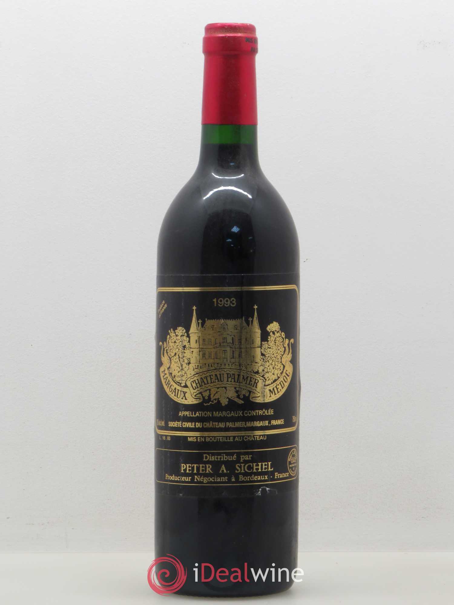 Château Palmer 3ème Grand Cru Classé 1993 - Lot de 1 bouteille - 0