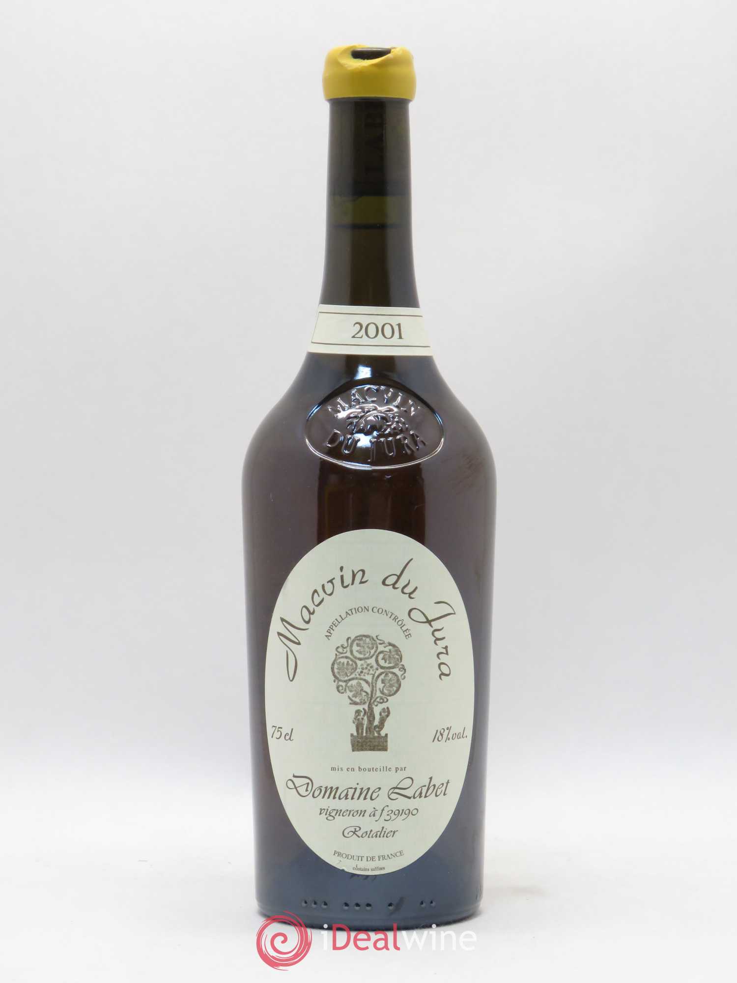 Côtes du Jura Macvin Domaine Labet 2001 - Lot de 1 bouteille - 0
