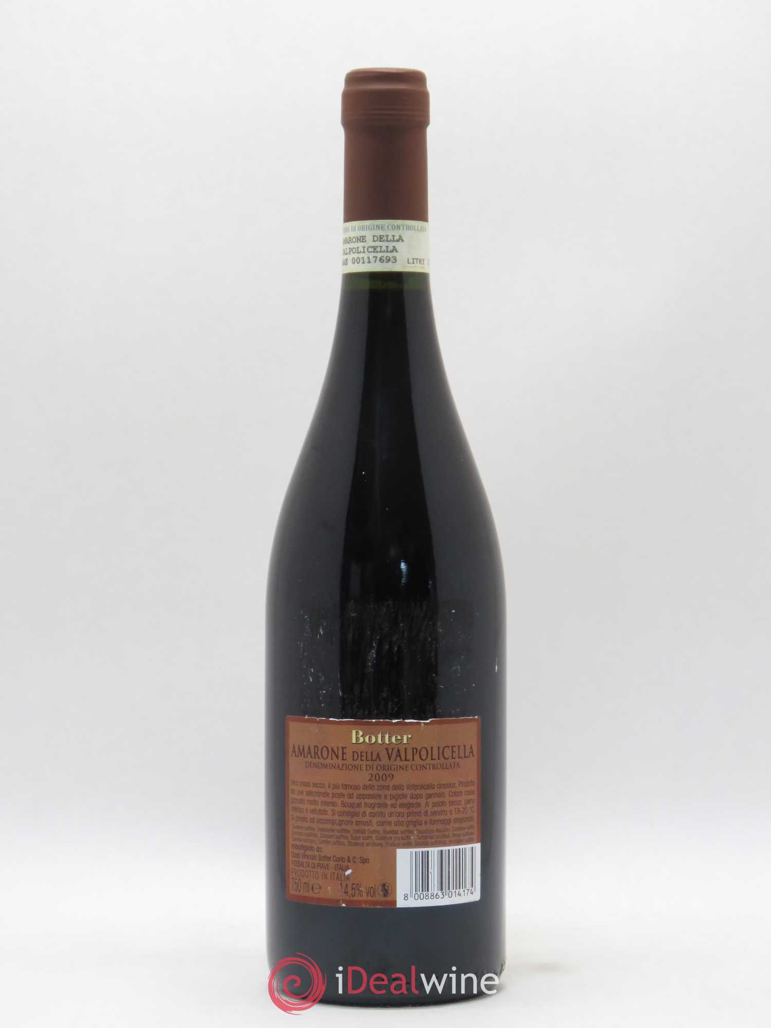 Amarone della Valpolicella DOC Botter 2009 - Lot de 1 bouteille - 1