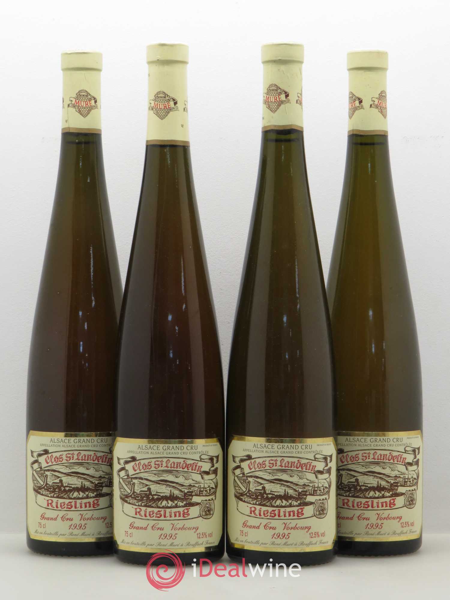 Riesling Grand Cru Vorbourg Clos Saint Landelin Mure 1995 - Posten von 4 Flaschen - 0