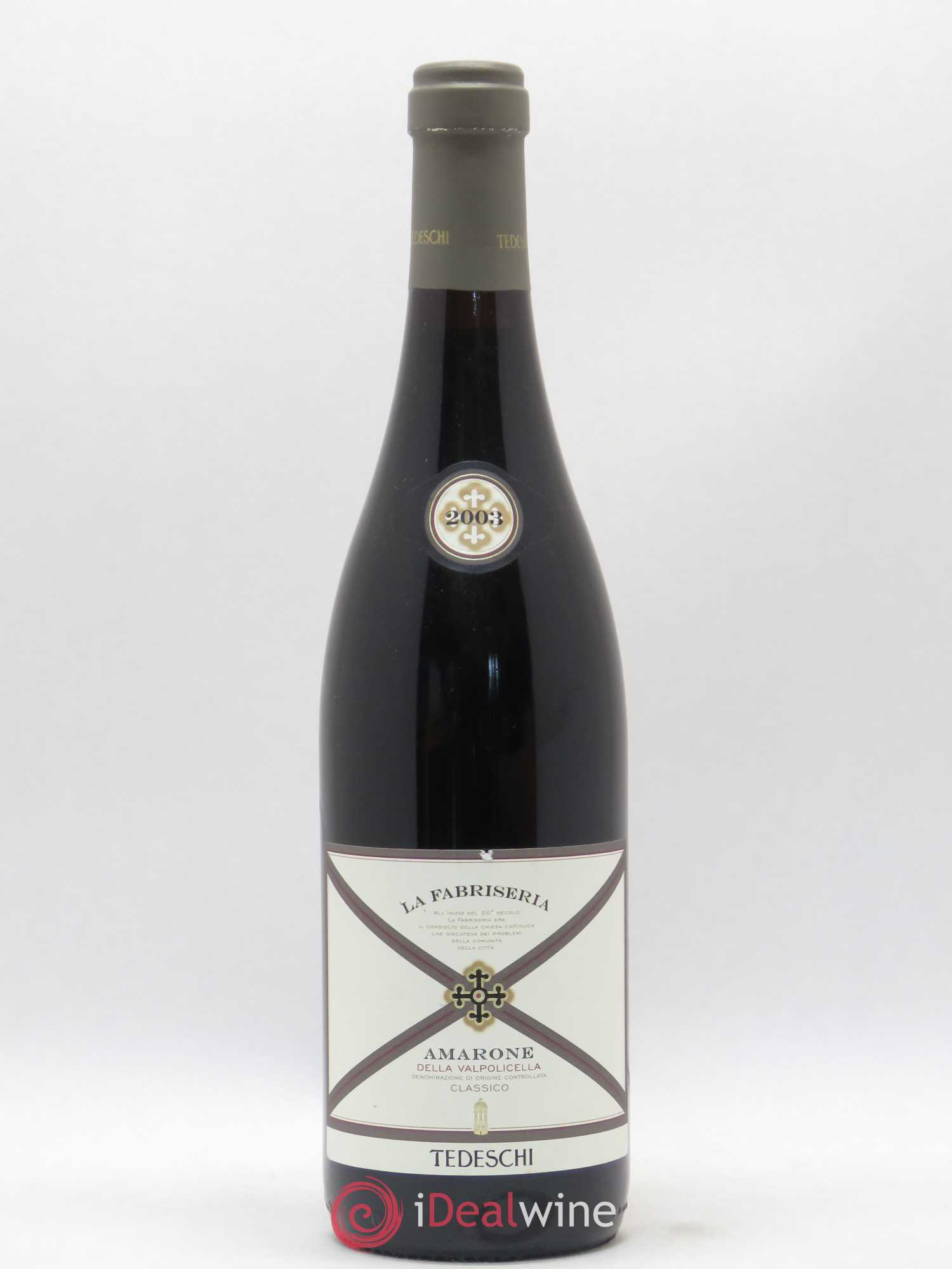 Amarone della Valpolicella DOC La Fabriseria Tedeschi 2003 - Posten von 1 Flasche - 0