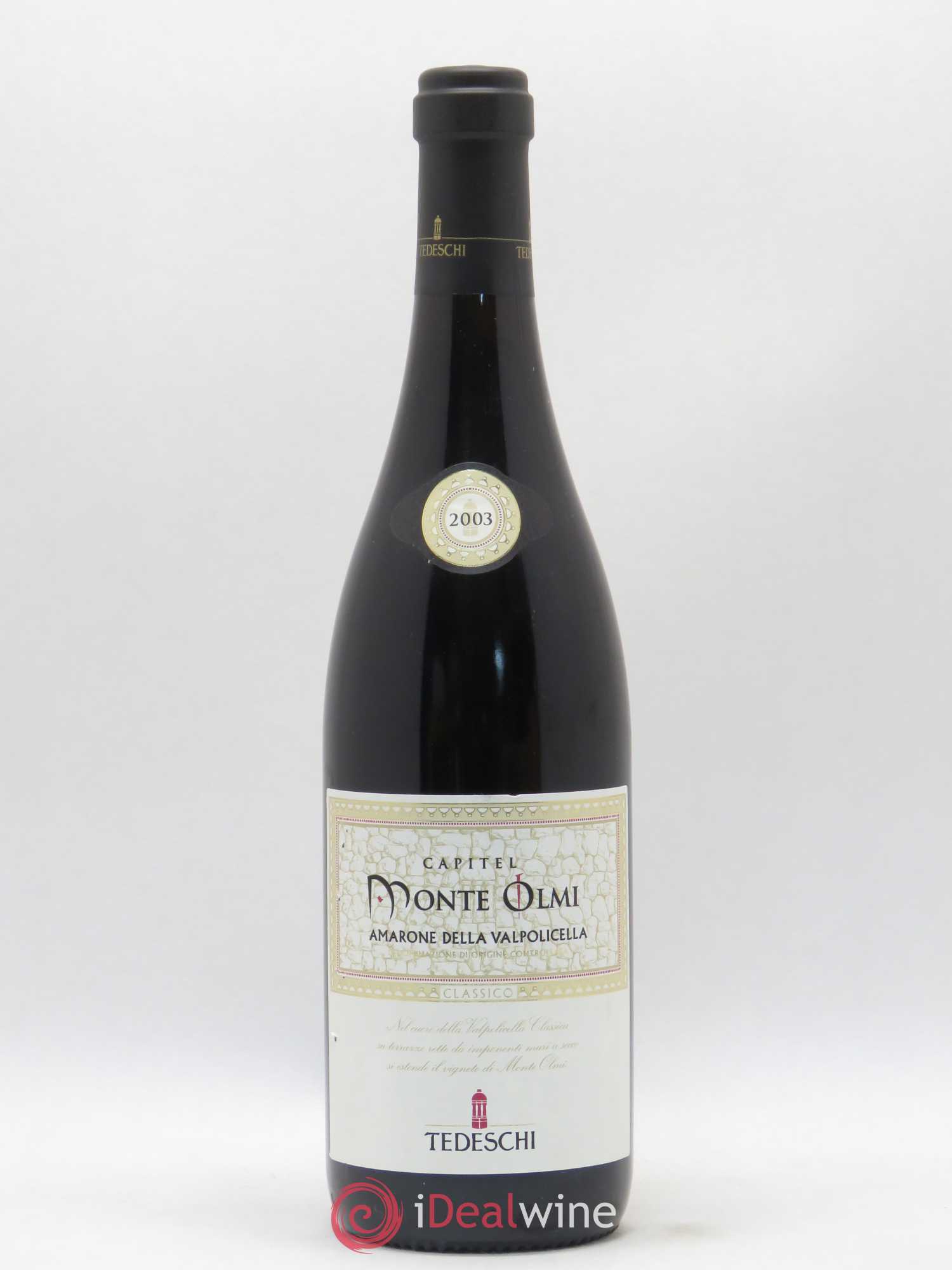 Amarone della Valpolicella DOC Monte Olmi Tedeschi 2003 - Lot de 1 bouteille - 0