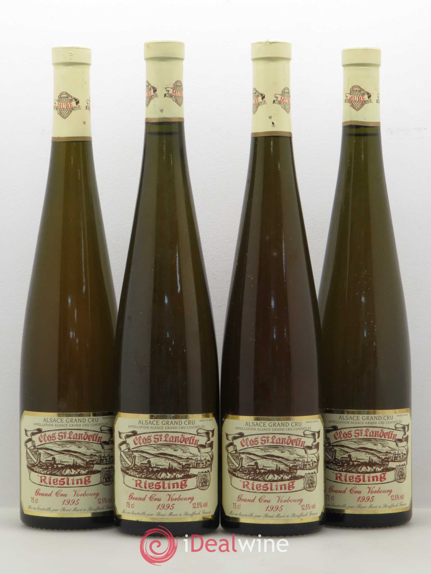 Riesling Grand Cru Vorbourg Clos Saint Landelin Mure 1995 - Posten von 4 Flaschen - 0