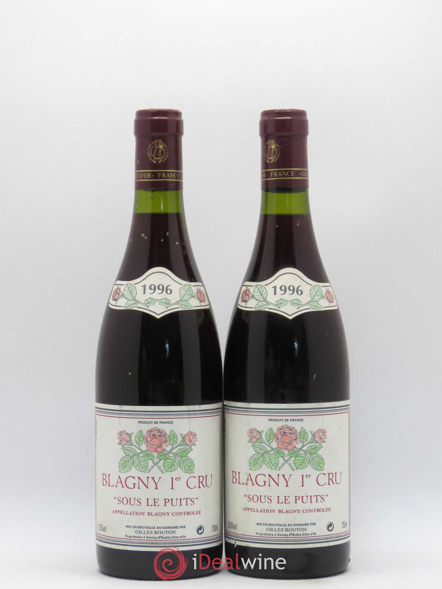 Blagny 1er Cru Sous Le Puits Bouton Gilles 1996 - Posten von 2 Flaschen - 0