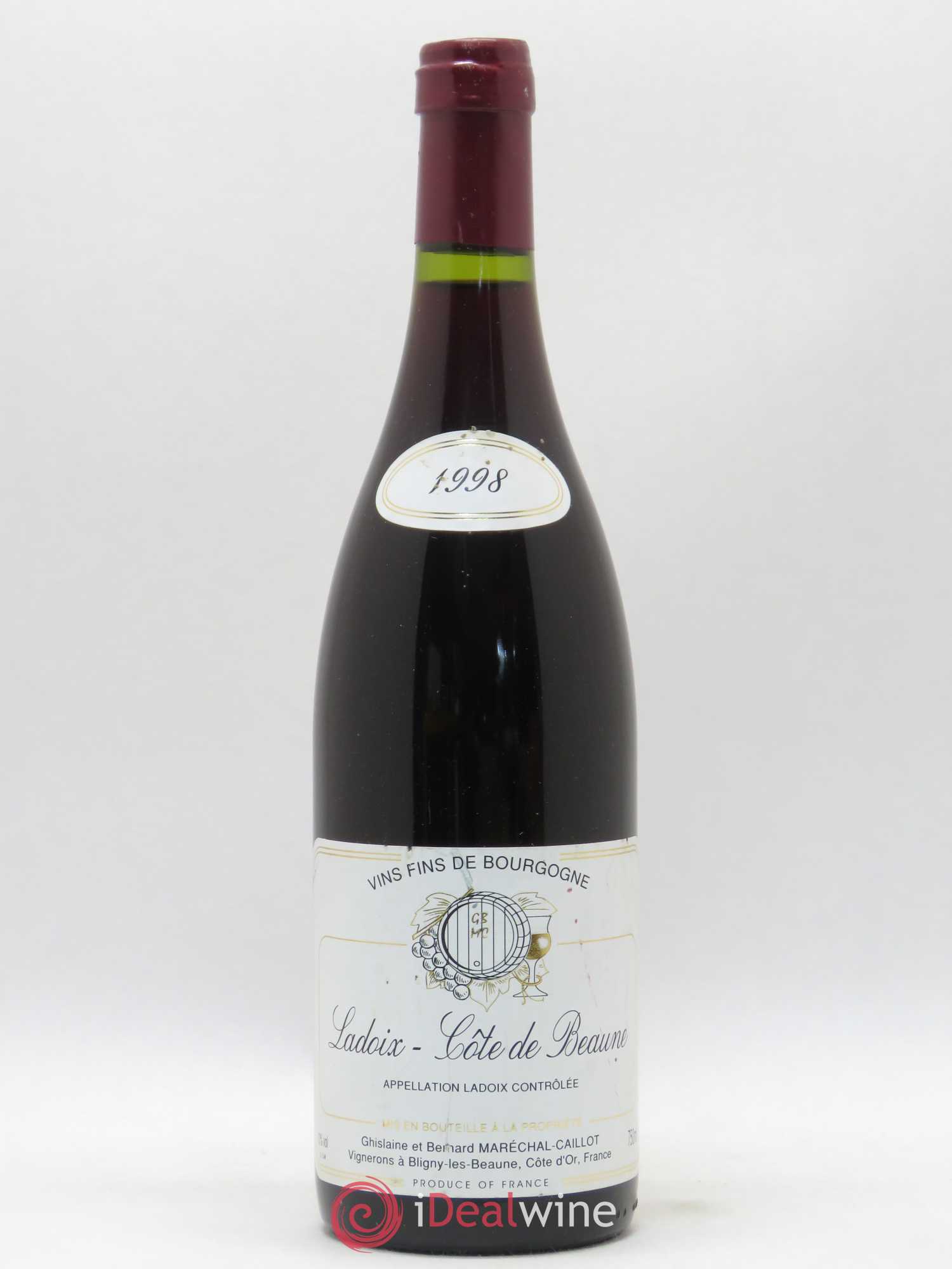 Ladoix Cote de Beaune Marechal Caillot 1998 - Posten von 1 Flasche - 0