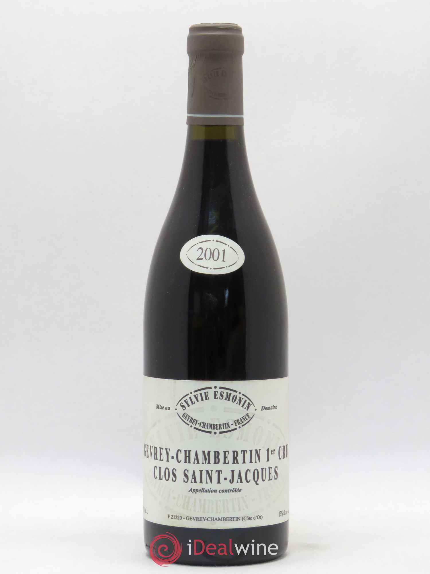Gevrey-Chambertin 1er Cru Clos Saint Jacques Sylvie Esmonin 2001 - Lot de 1 bouteille - 0