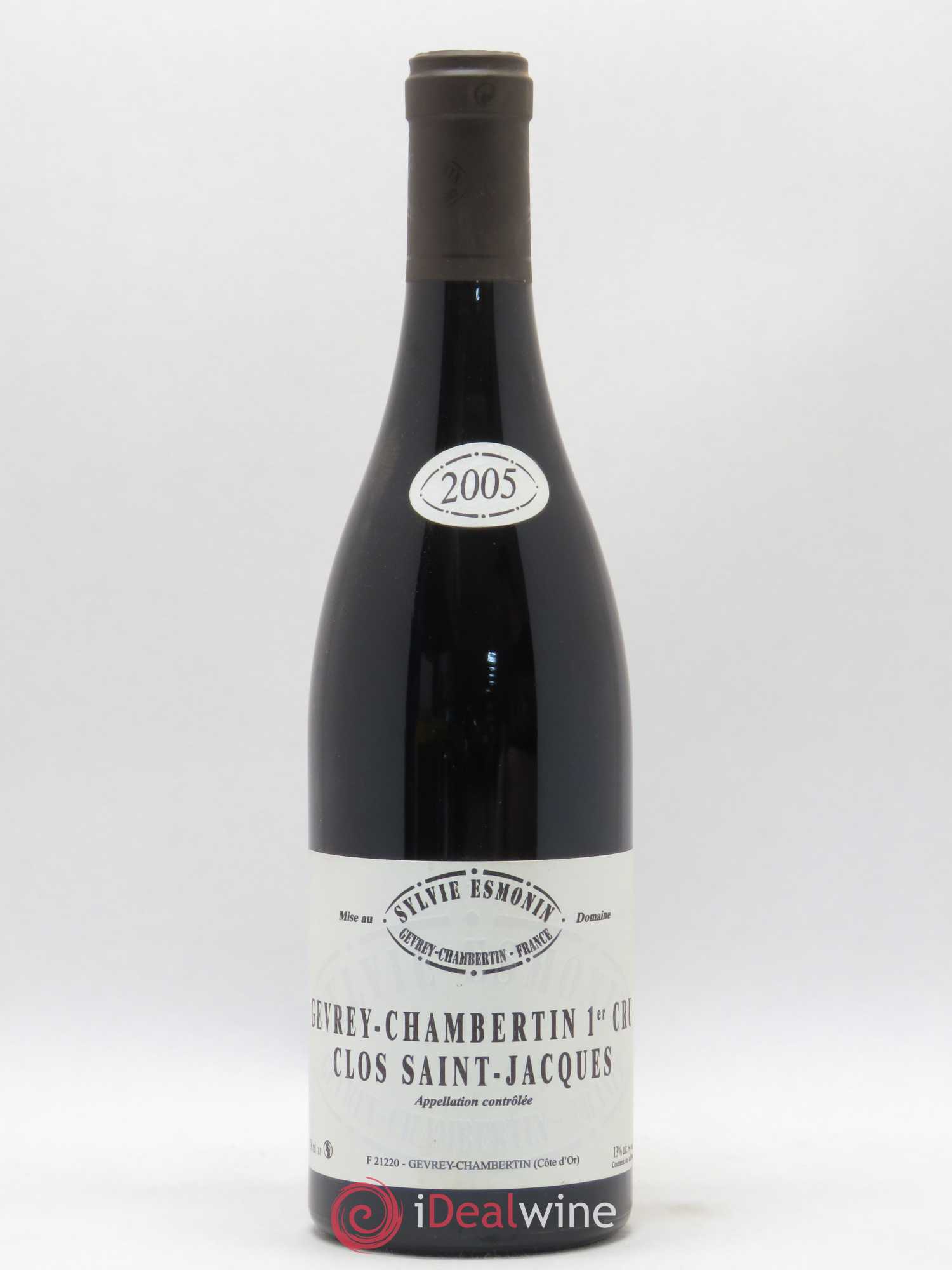 Gevrey-Chambertin 1er Cru Clos Saint Jacques Sylvie Esmonin 2005 - Lot de 1 bouteille - 0